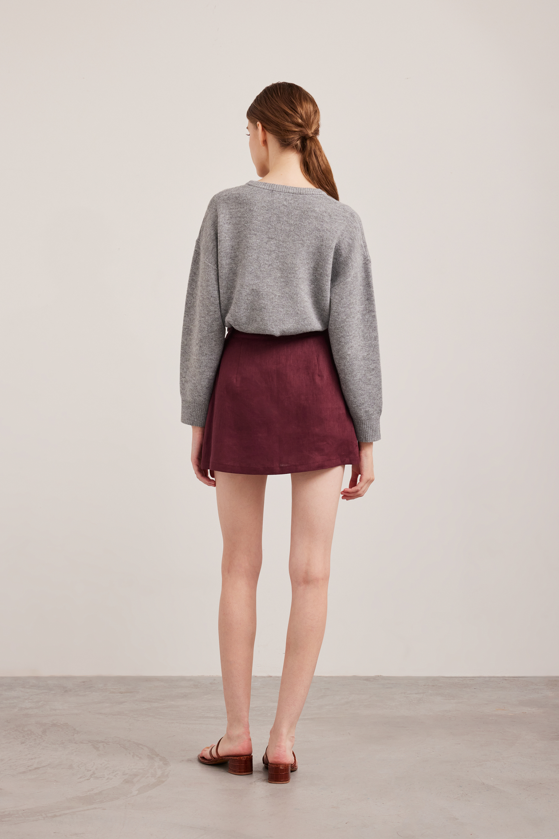 Linen Overlap Skorts