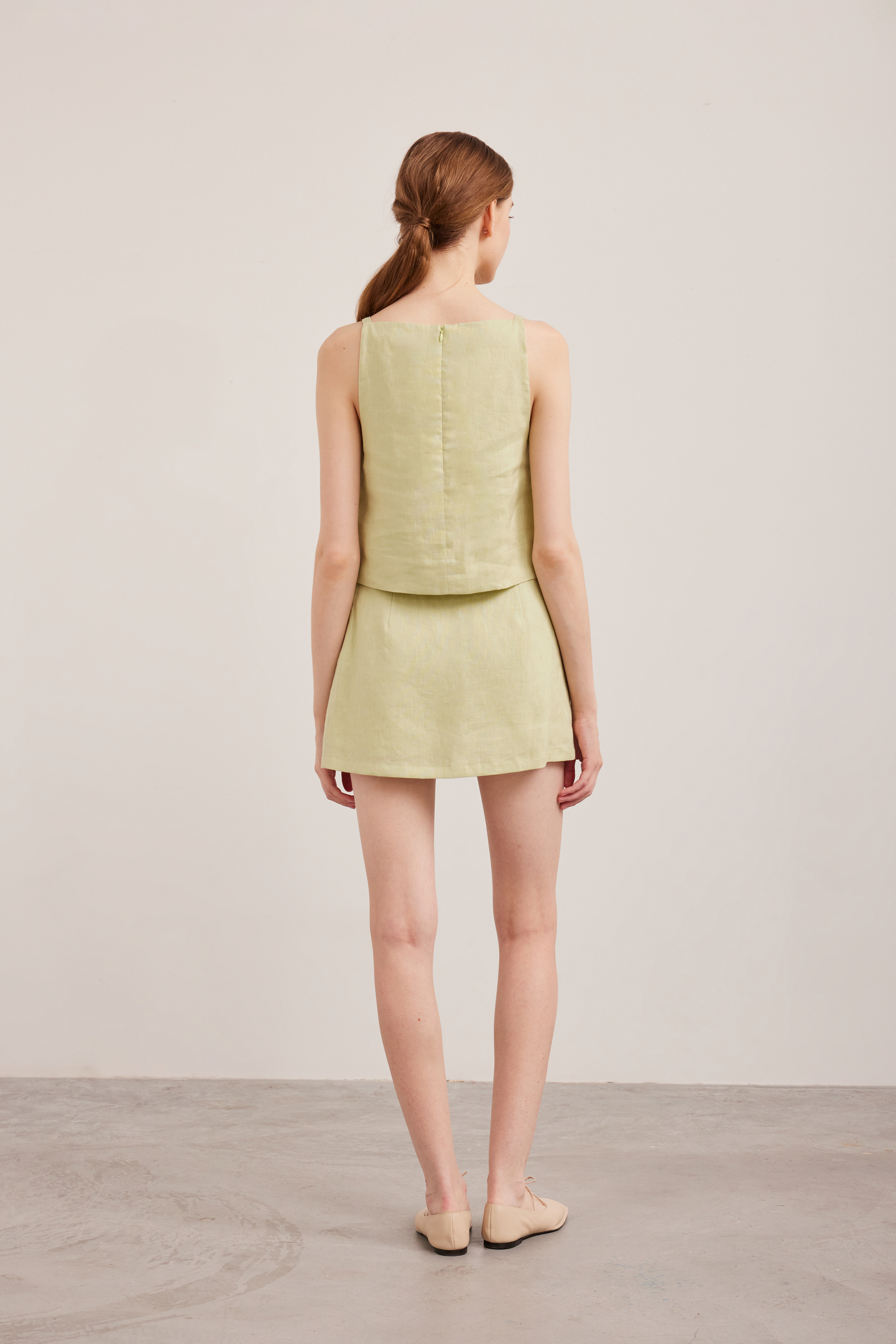 Linen Overlap Skorts