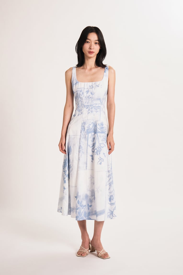 View Panelled Maxi Dress