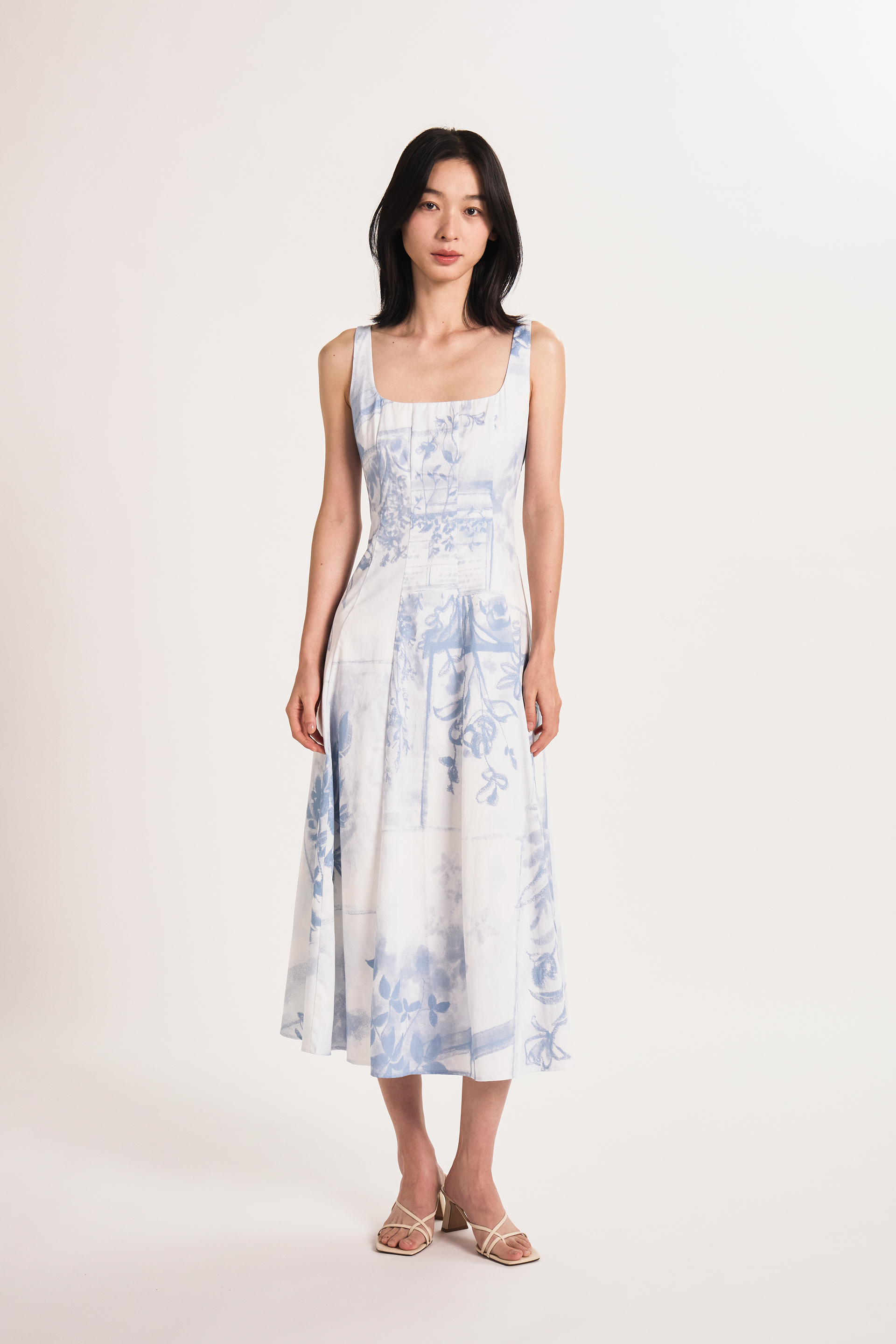 View Panelled Maxi Dress