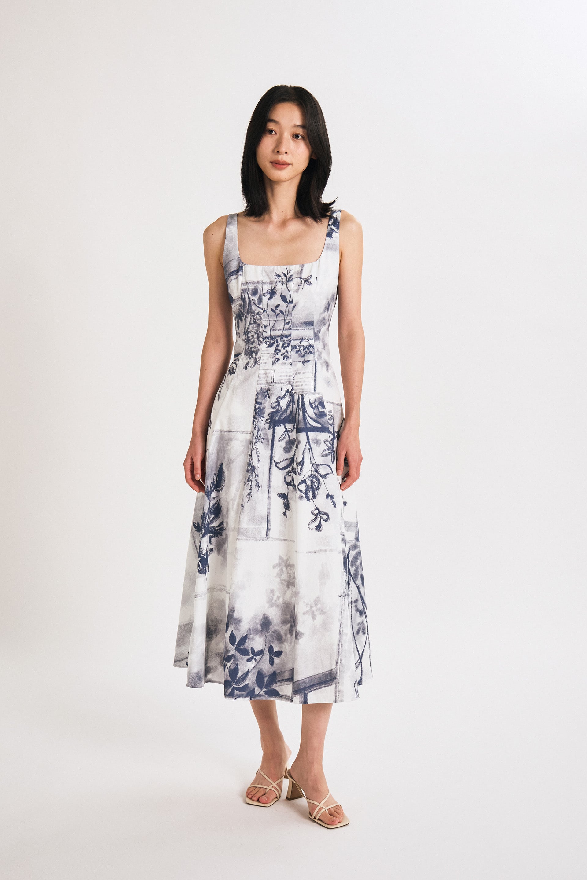 View Panelled Maxi Dress