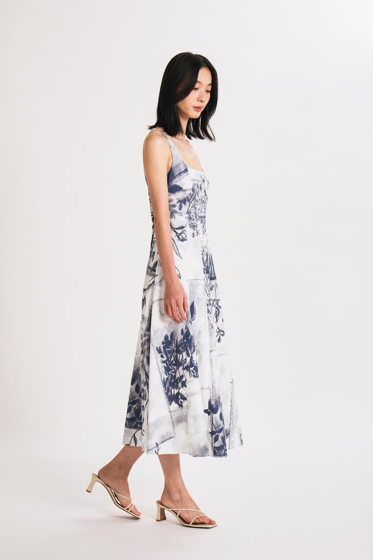 View Panelled Maxi Dress