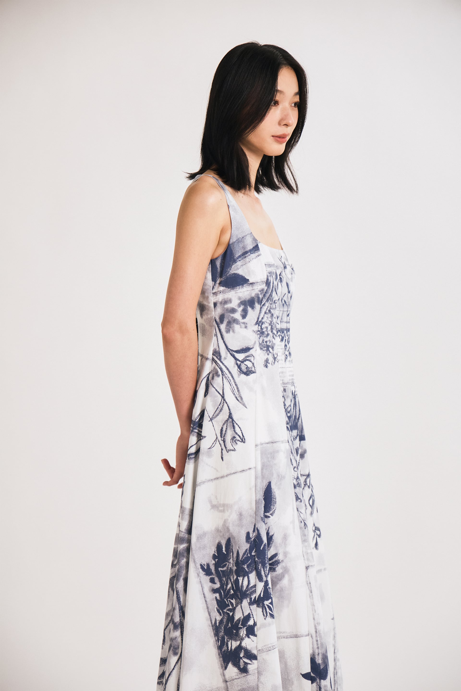 View Panelled Maxi Dress