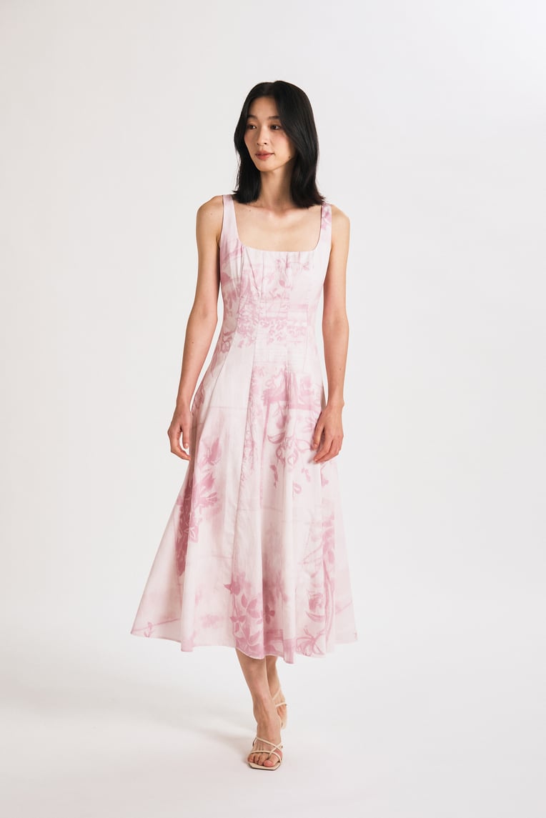 View Panelled Maxi Dress