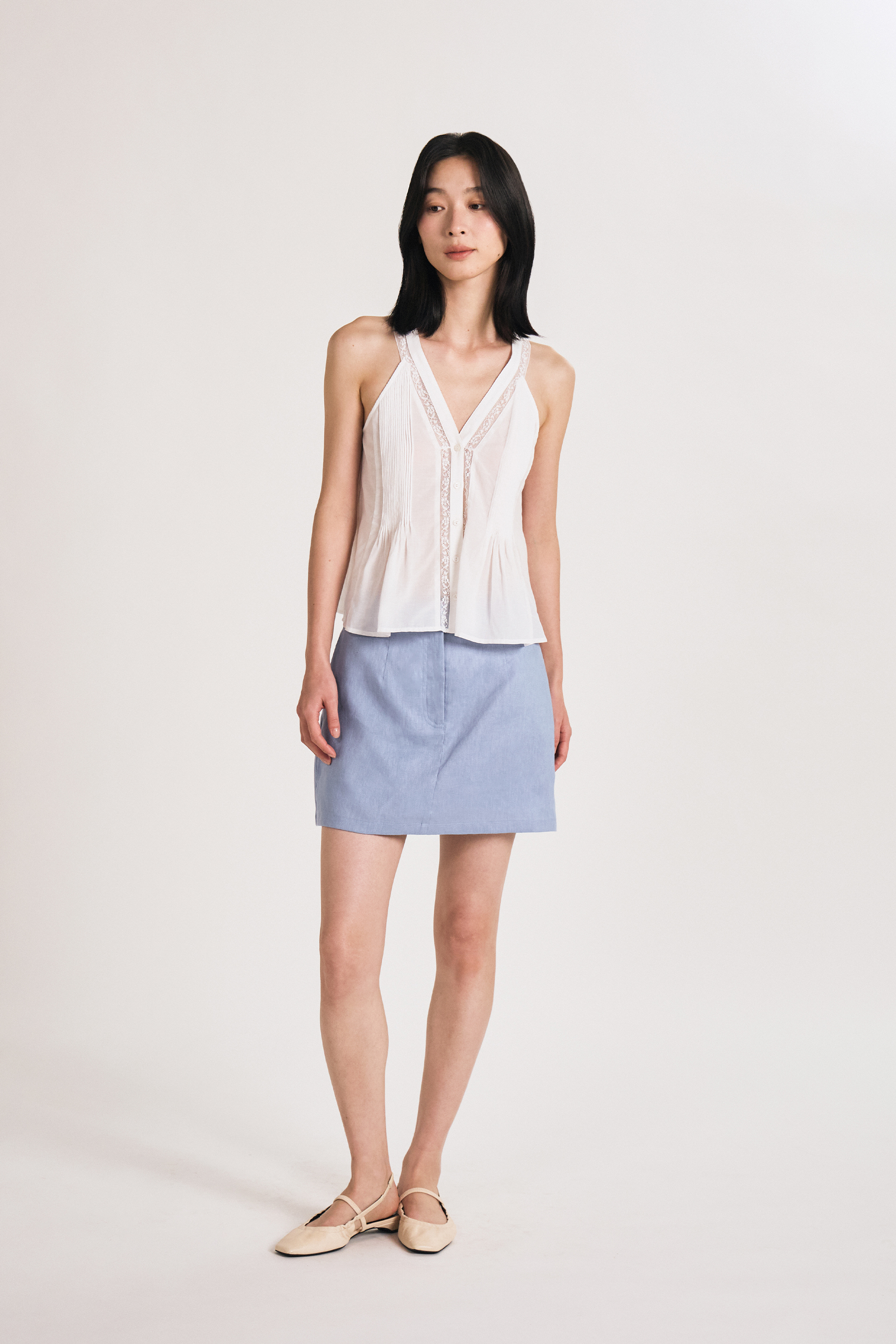 Linen Skorts