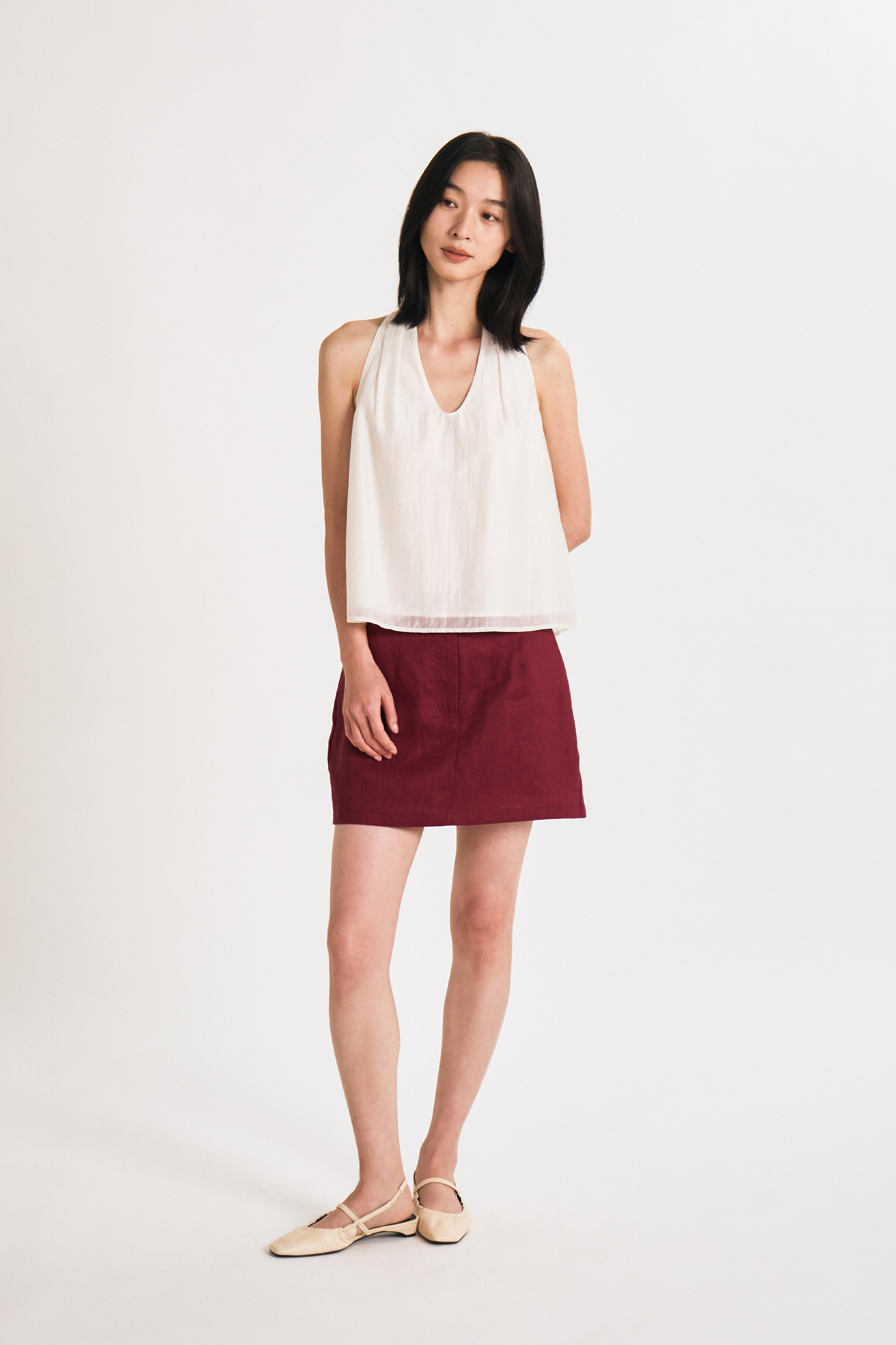 Linen Skorts