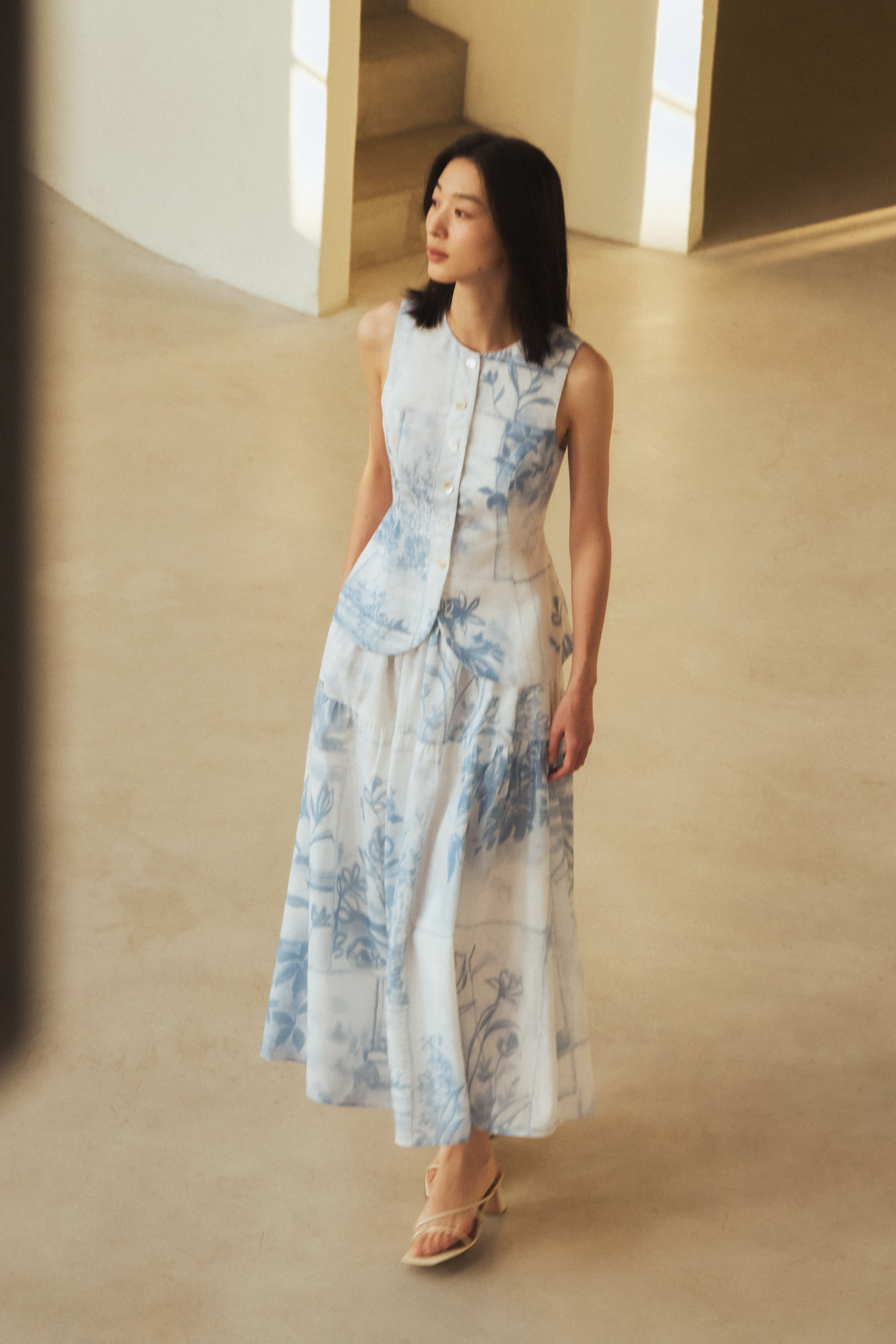 View Curved-Hem Vest