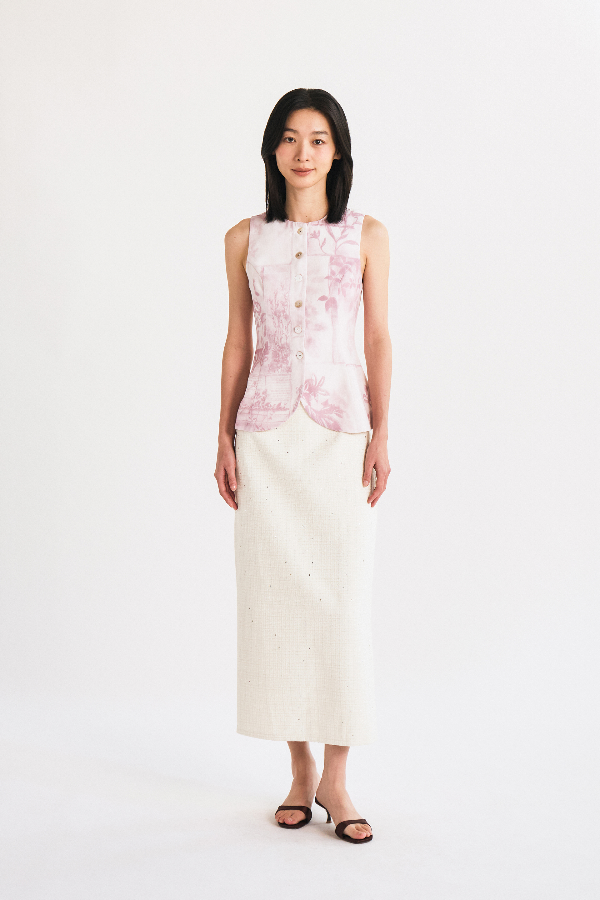 View Curved-Hem Vest