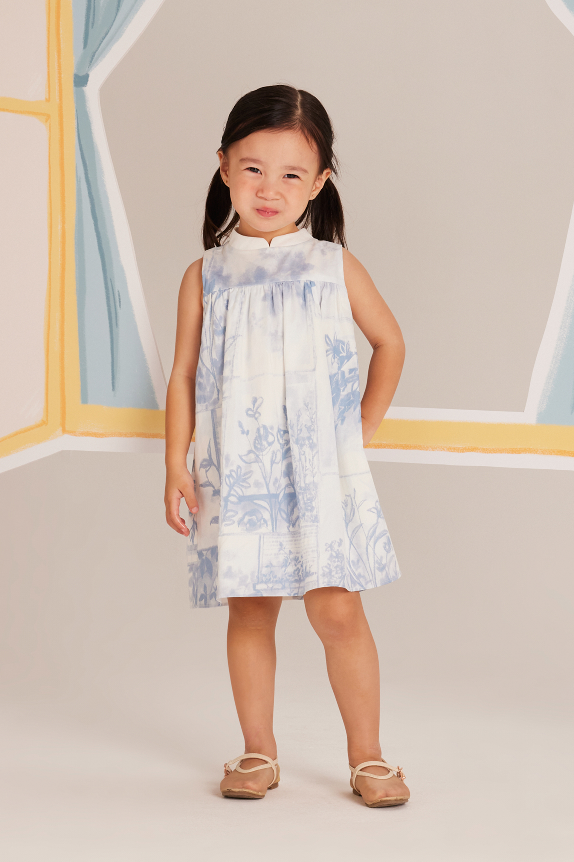 View Mandarin Collar Dress