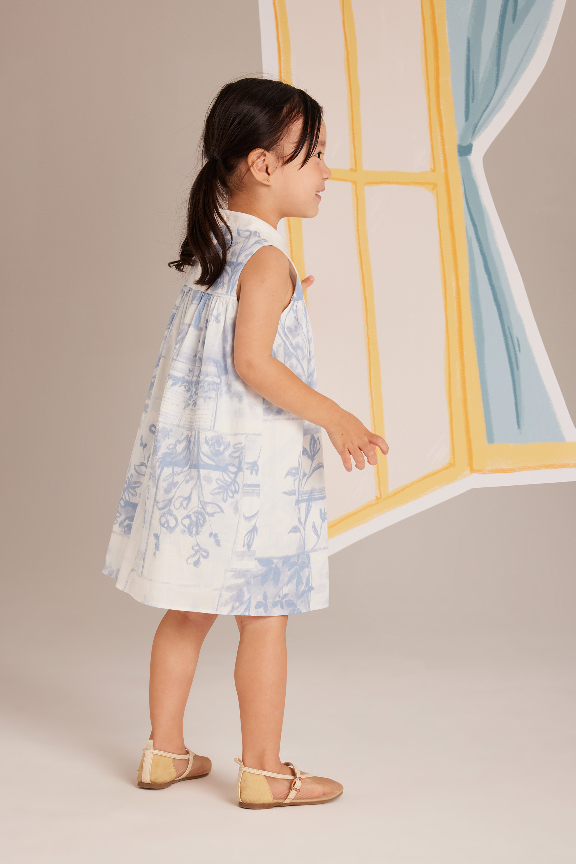 View Mandarin Collar Dress