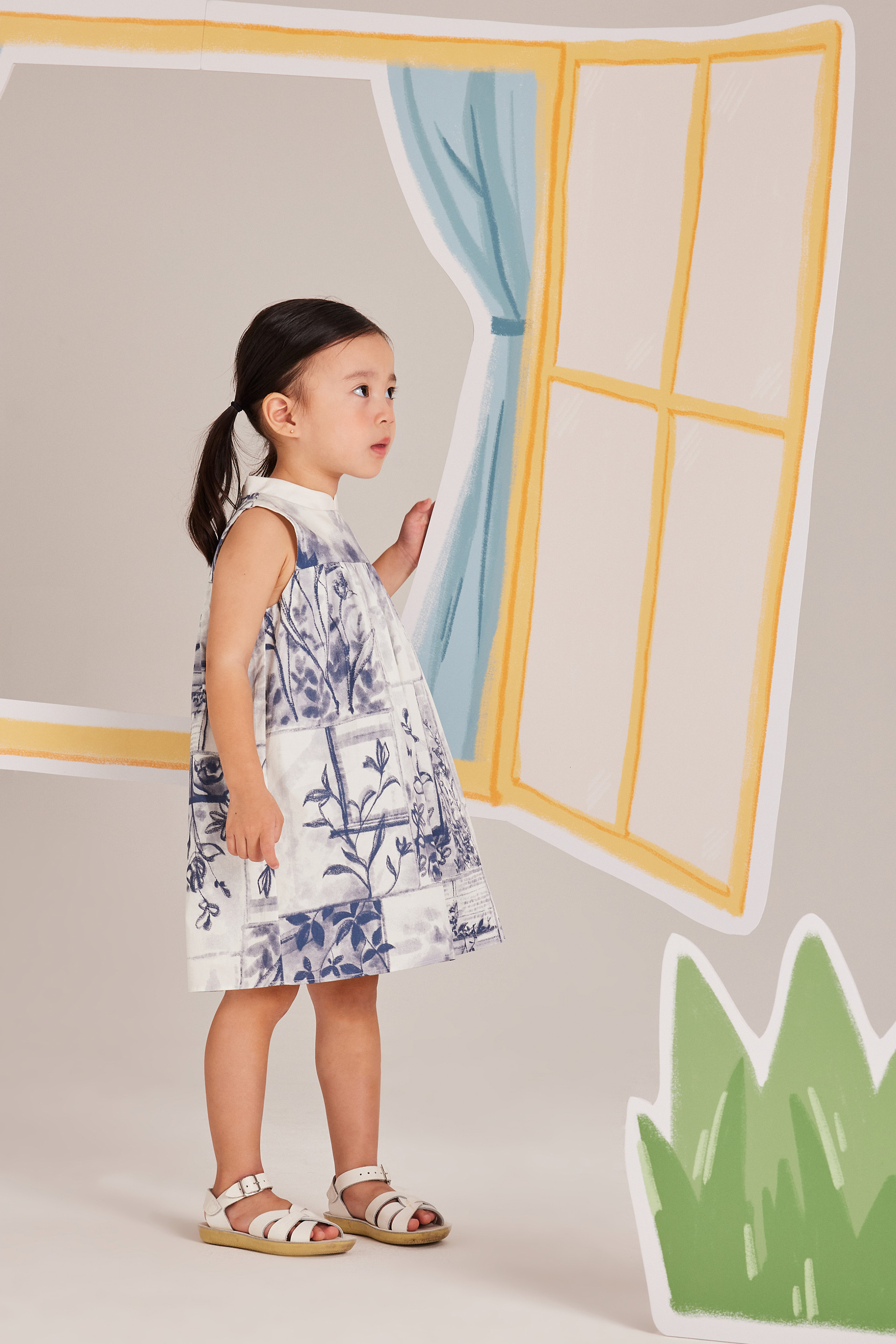 View Mandarin Collar Dress