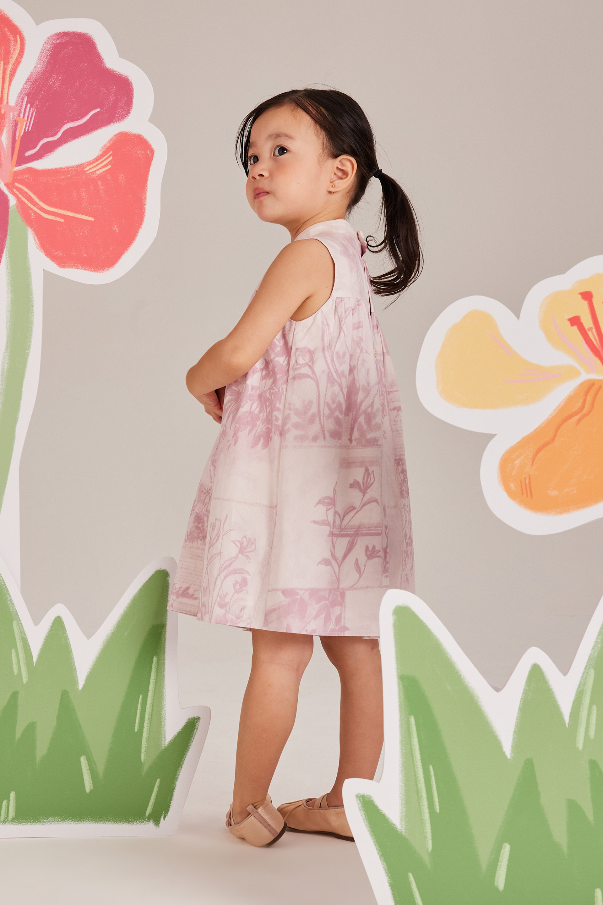 View Mandarin Collar Dress