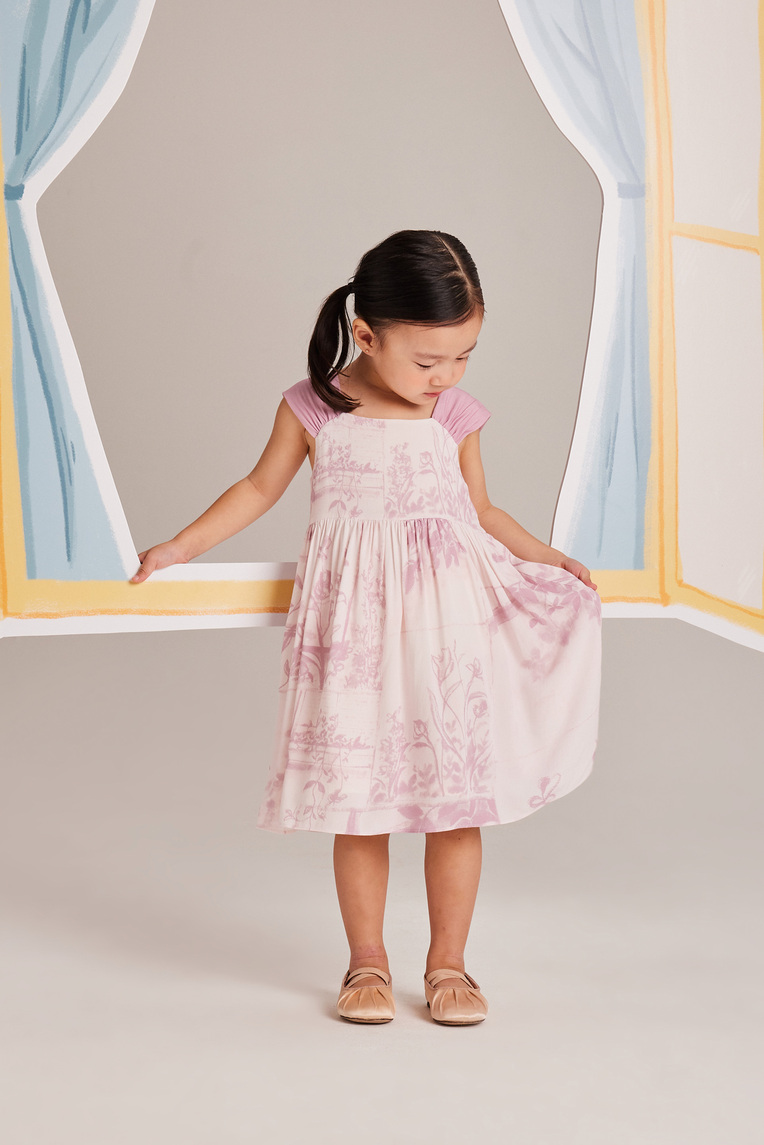 View Gathered-Sleeve Dress