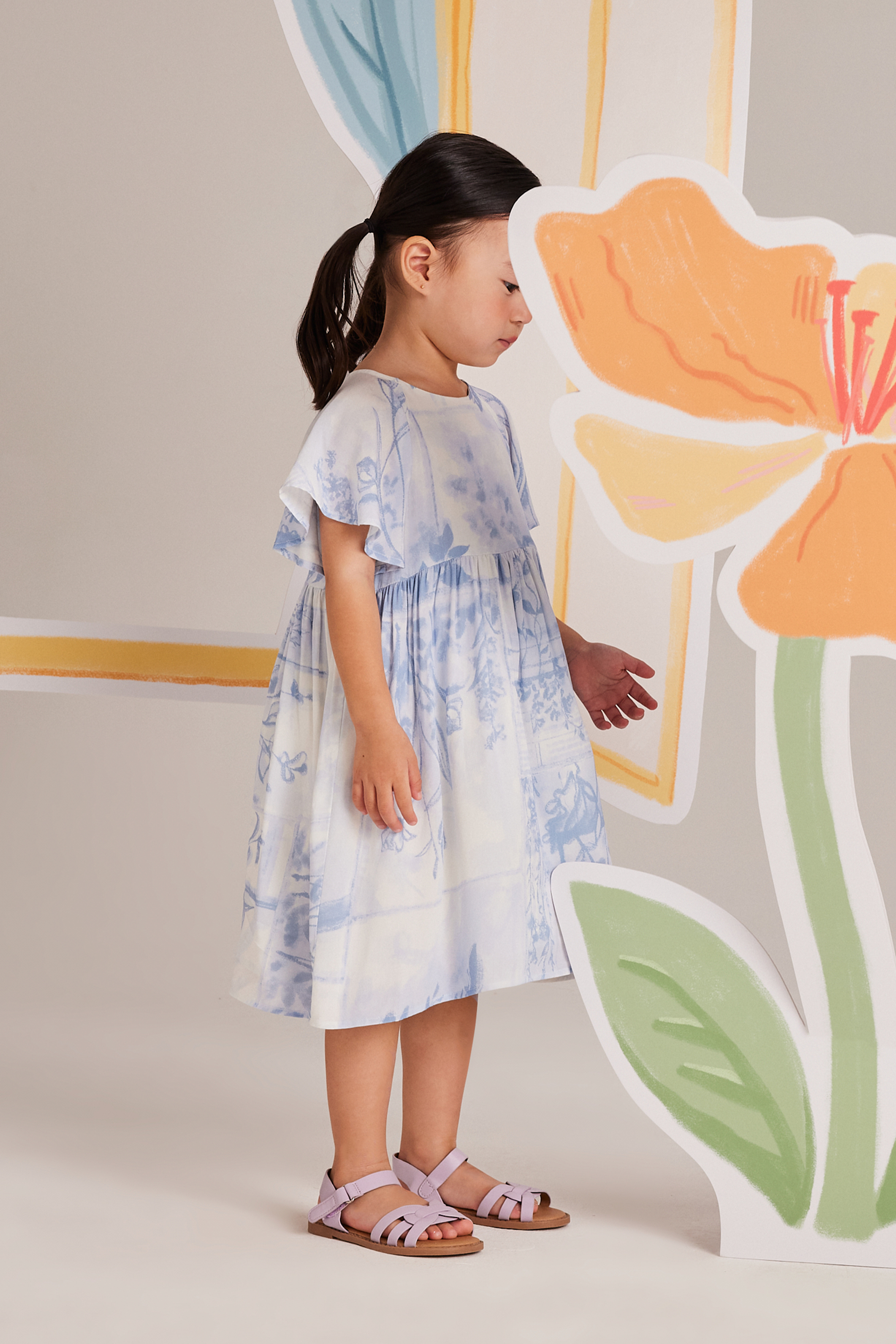 View Flutter Sleeve Dress