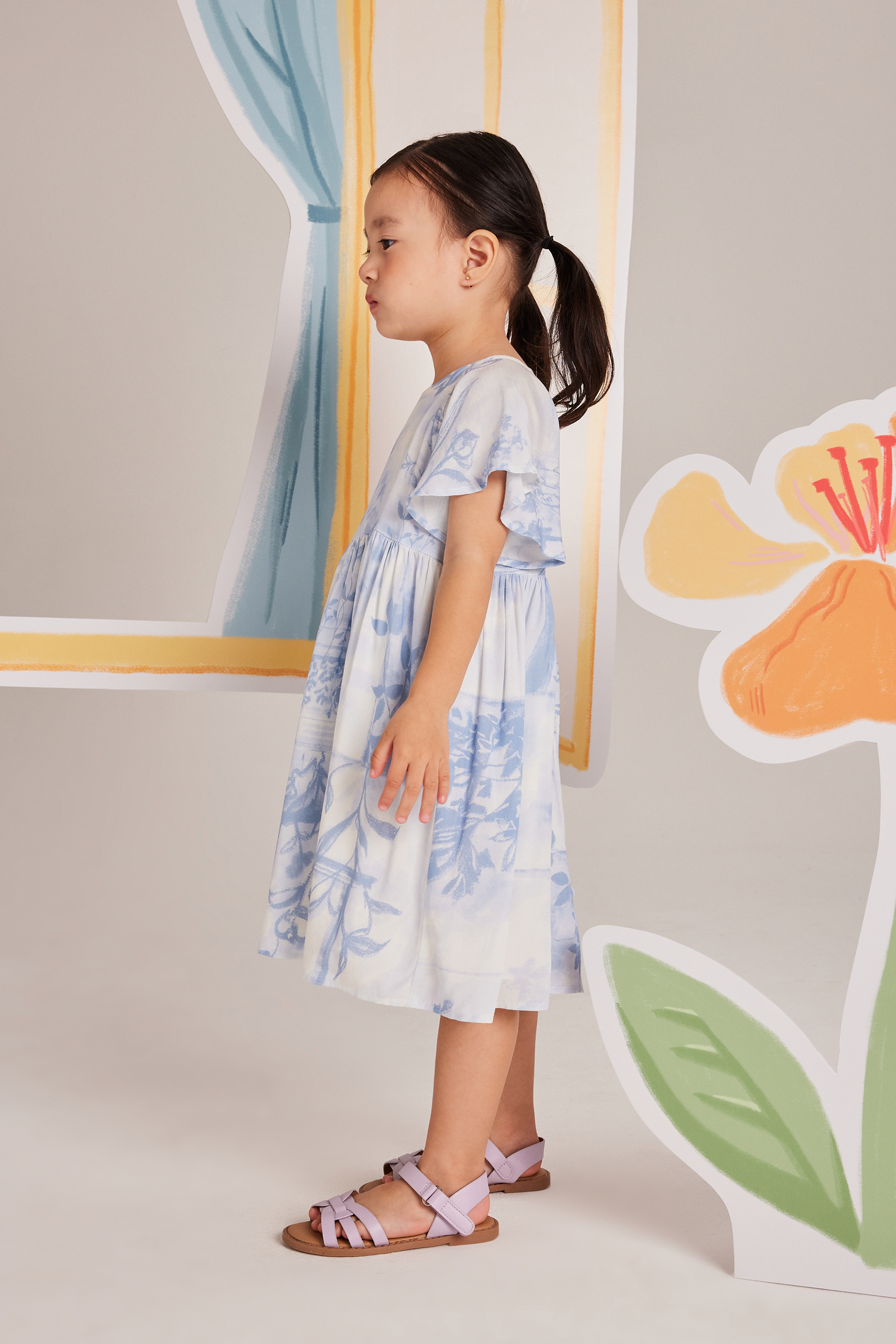 View Flutter Sleeve Dress