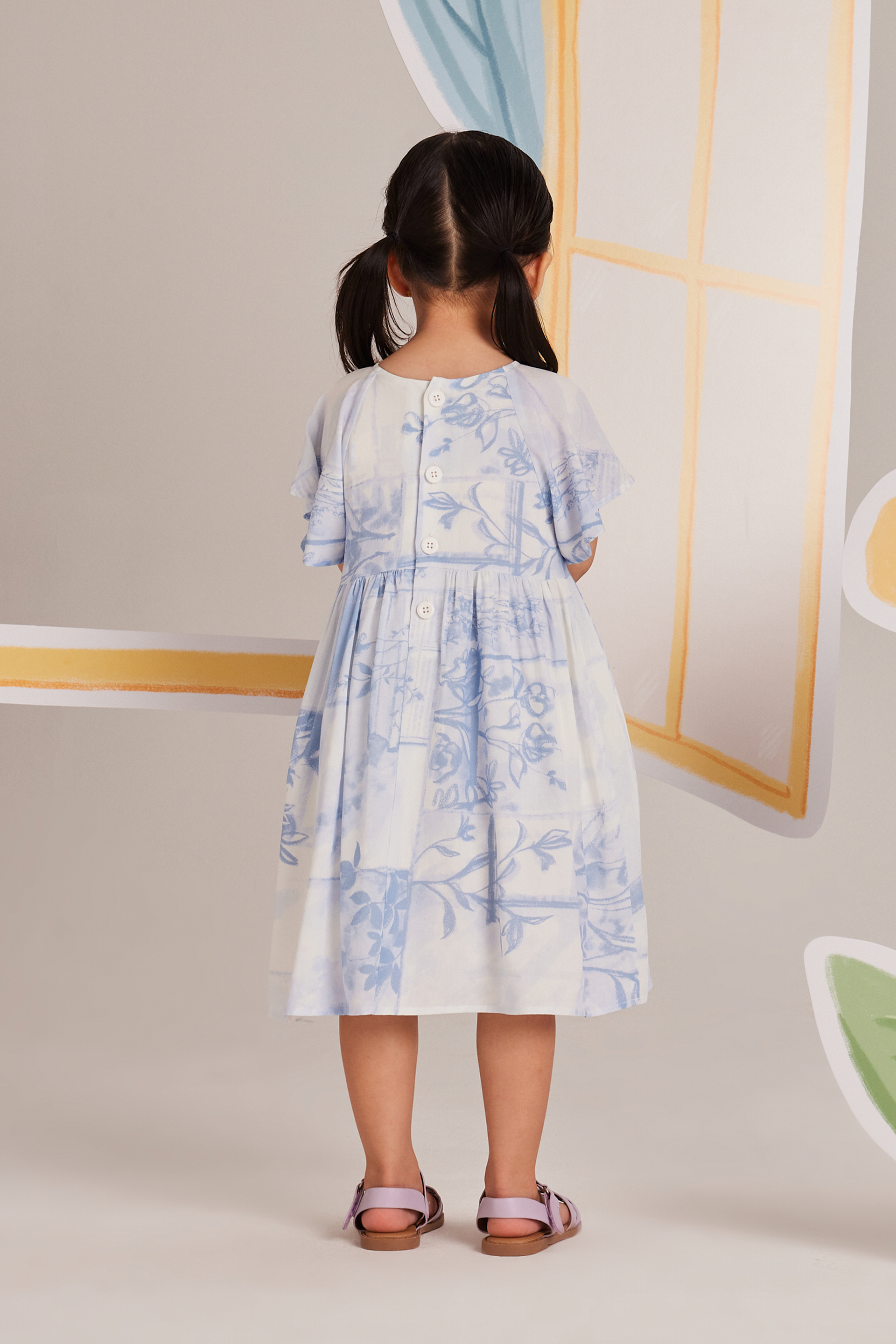 View Flutter Sleeve Dress