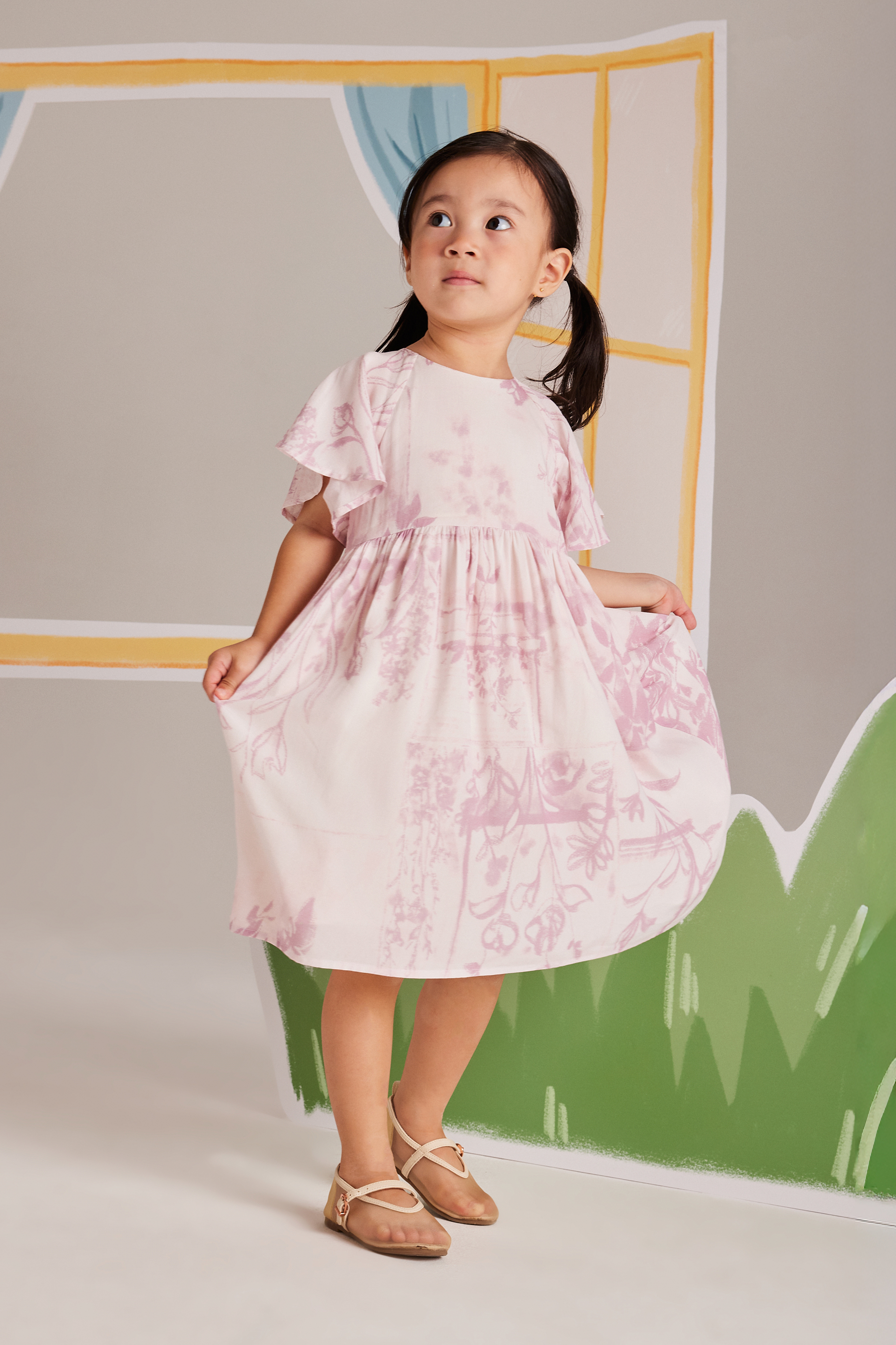 View Flutter Sleeve Dress