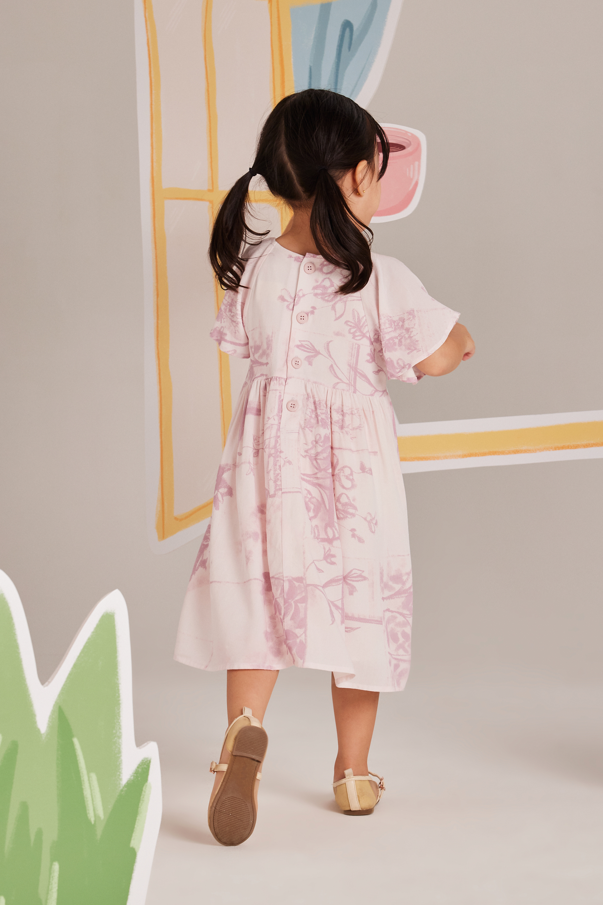 View Flutter Sleeve Dress