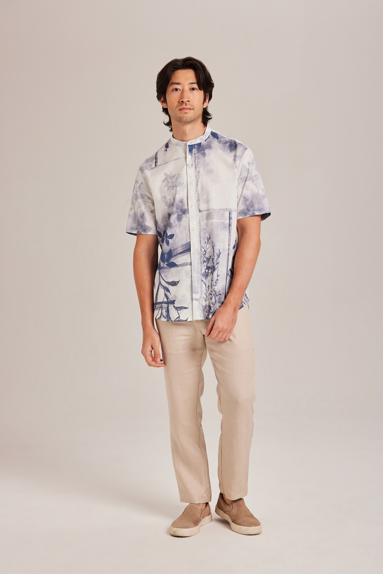 View Mandarin Collar Men’s Shirt