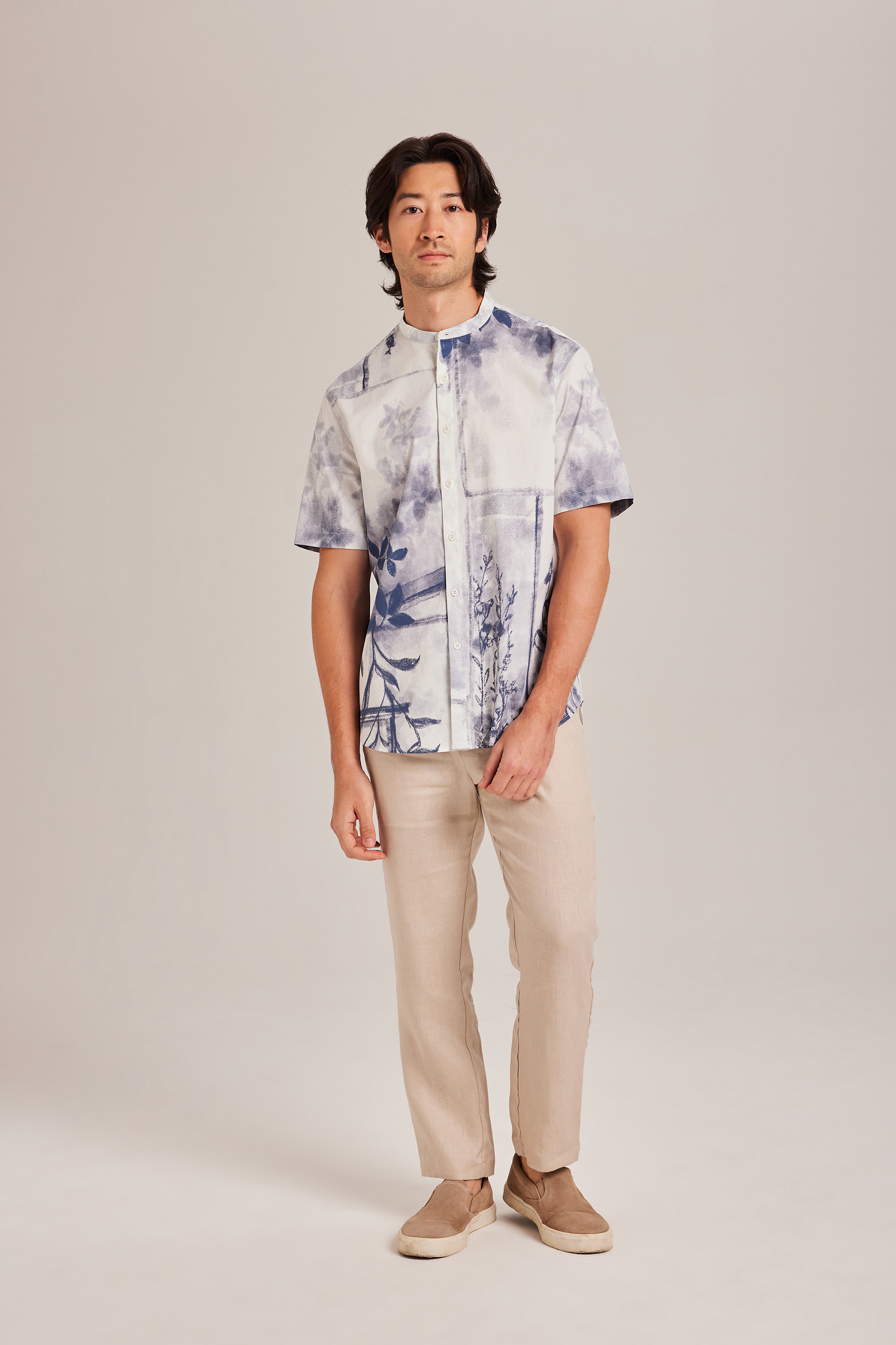 View Mandarin Collar Men’s Shirt