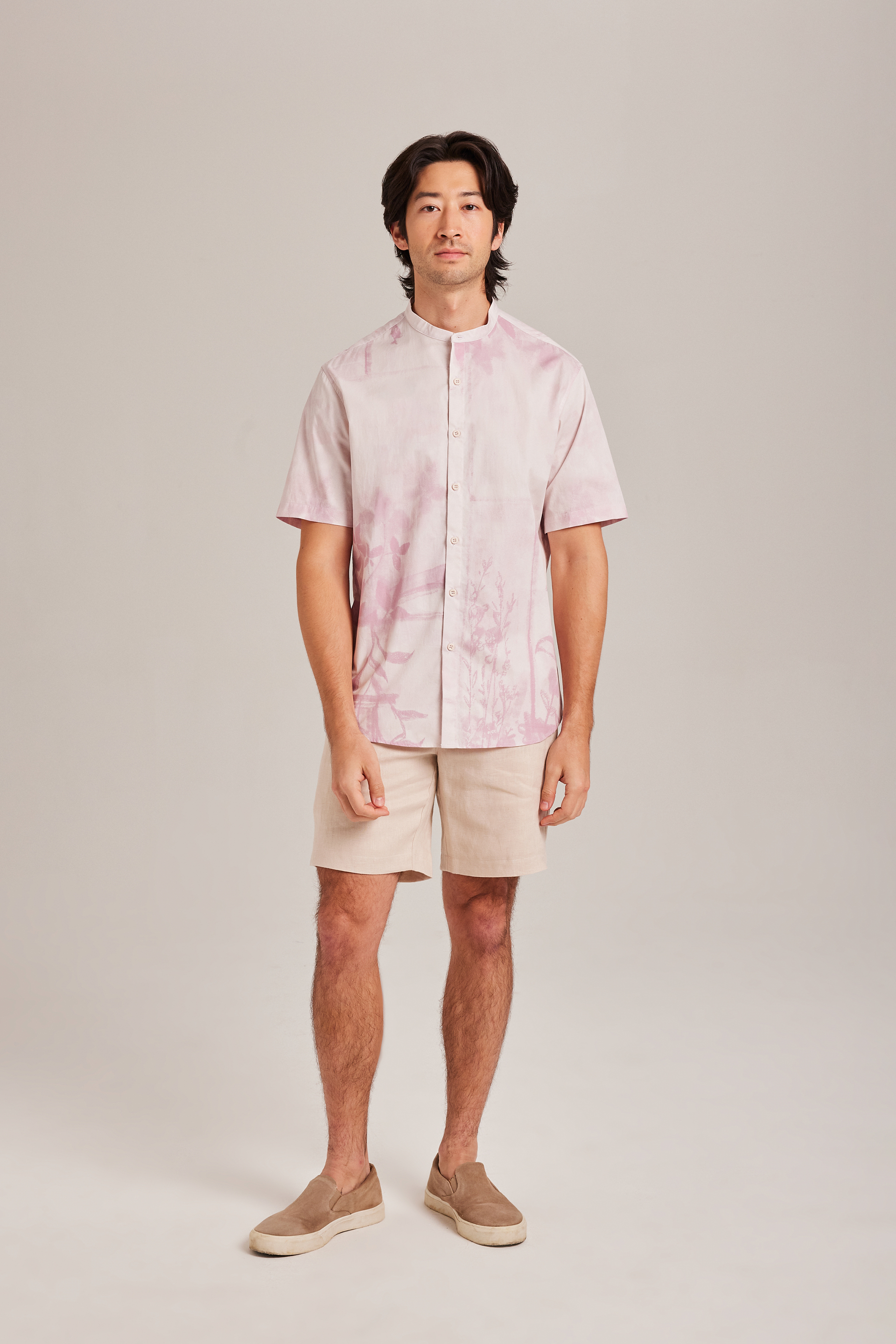 View Mandarin Collar Men’s Shirt