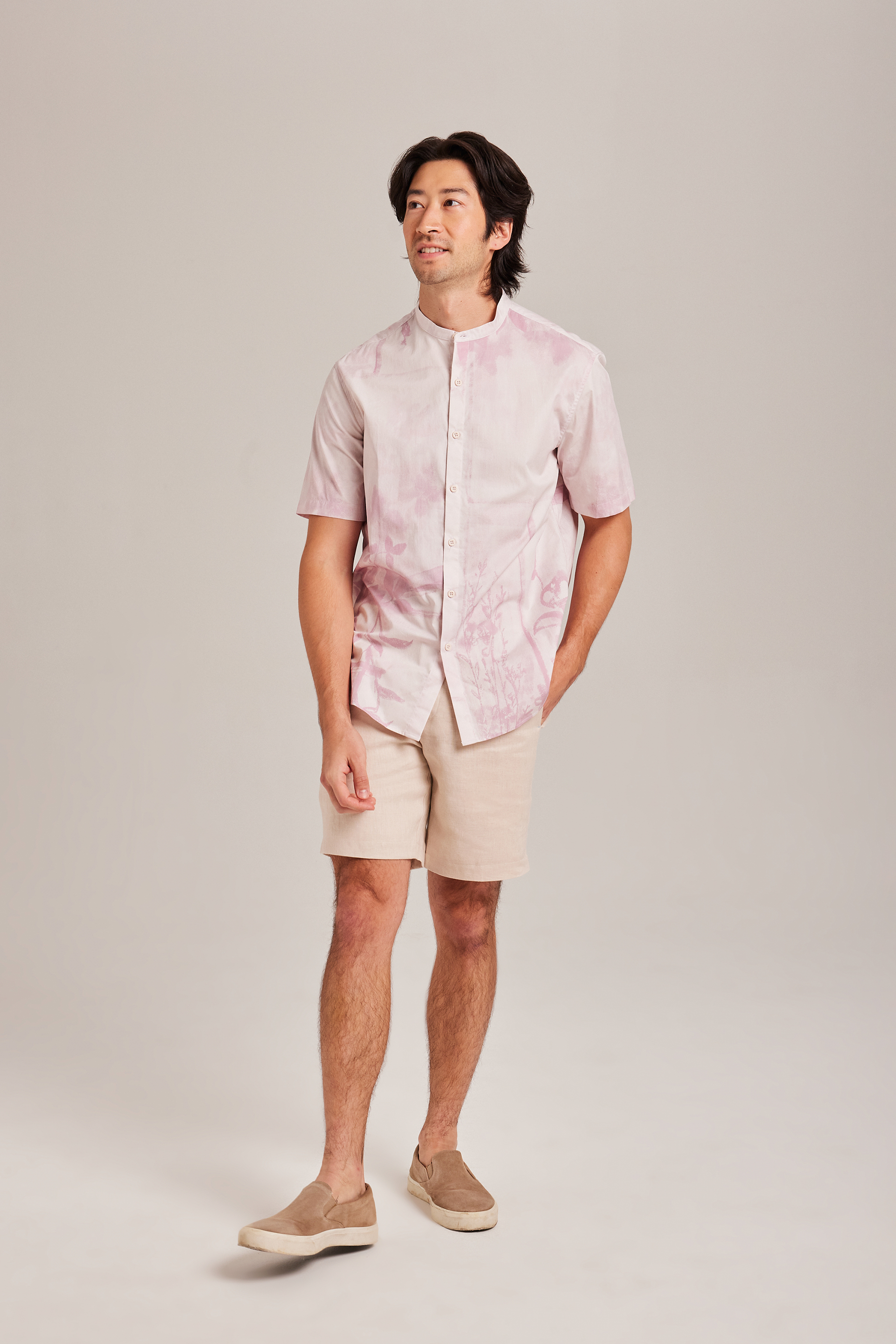 View Mandarin Collar Men’s Shirt