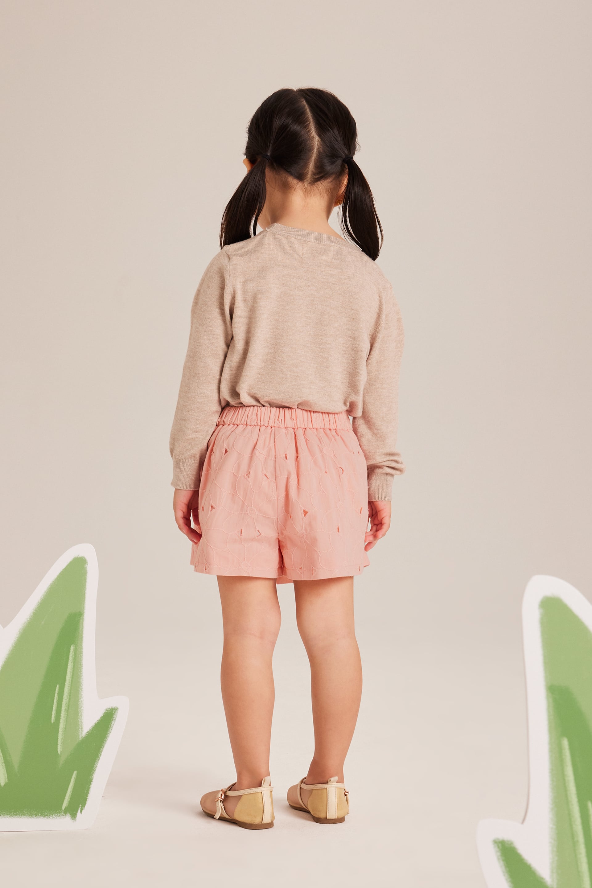 Embroidered Cotton Skorts
