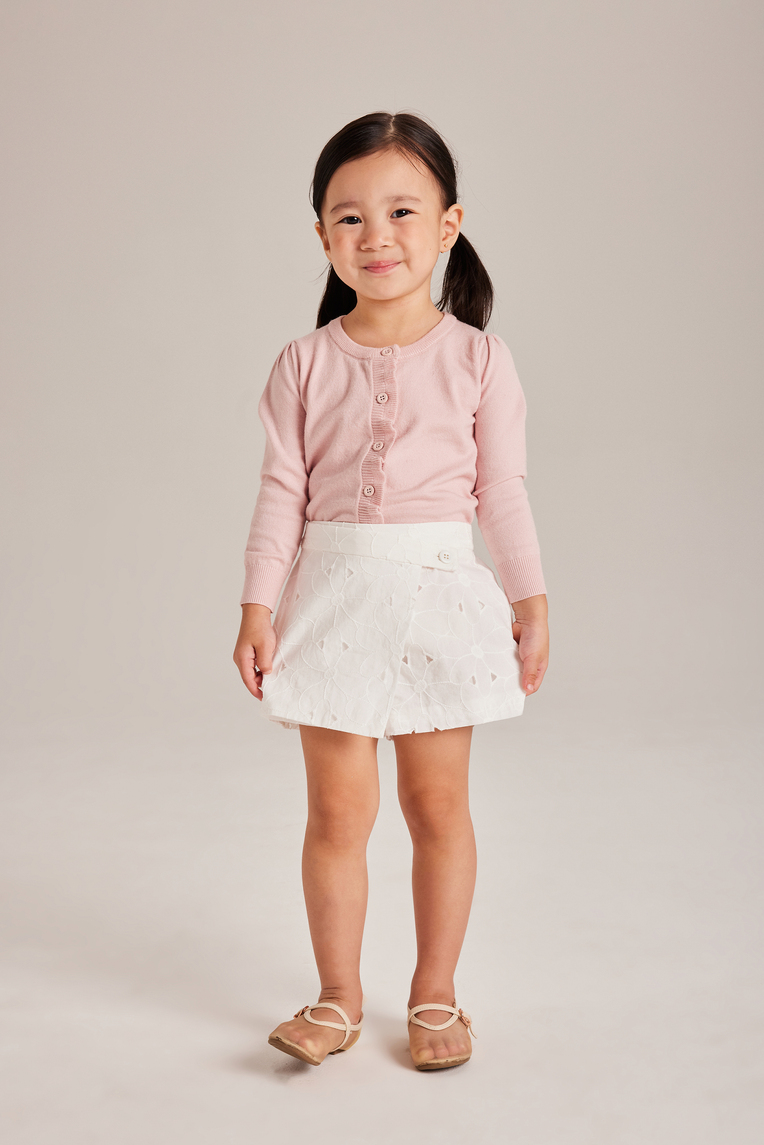 Embroidered Cotton Skorts