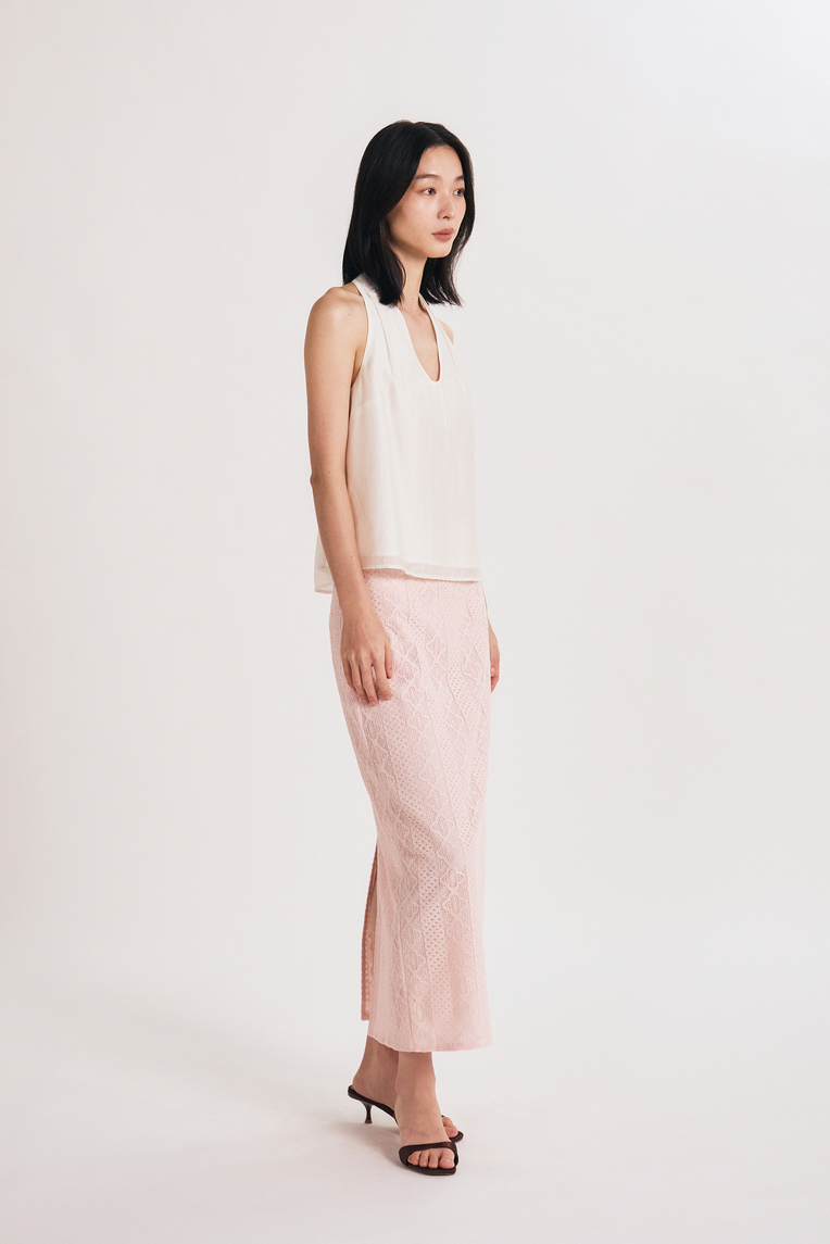 Viscose U-Neck Halter Top