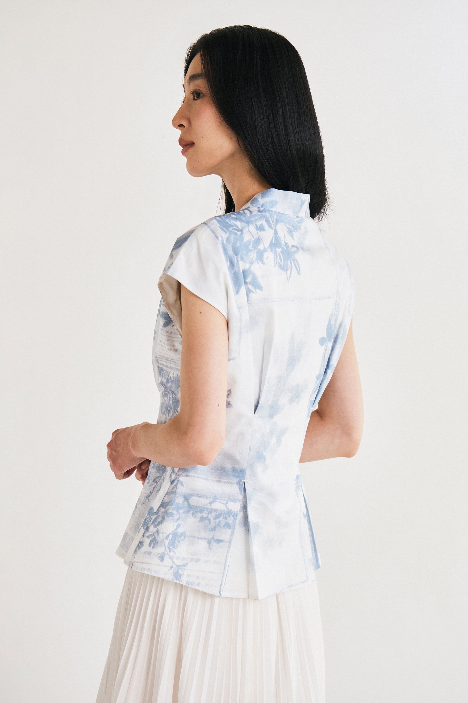 View Pleat-Front Top