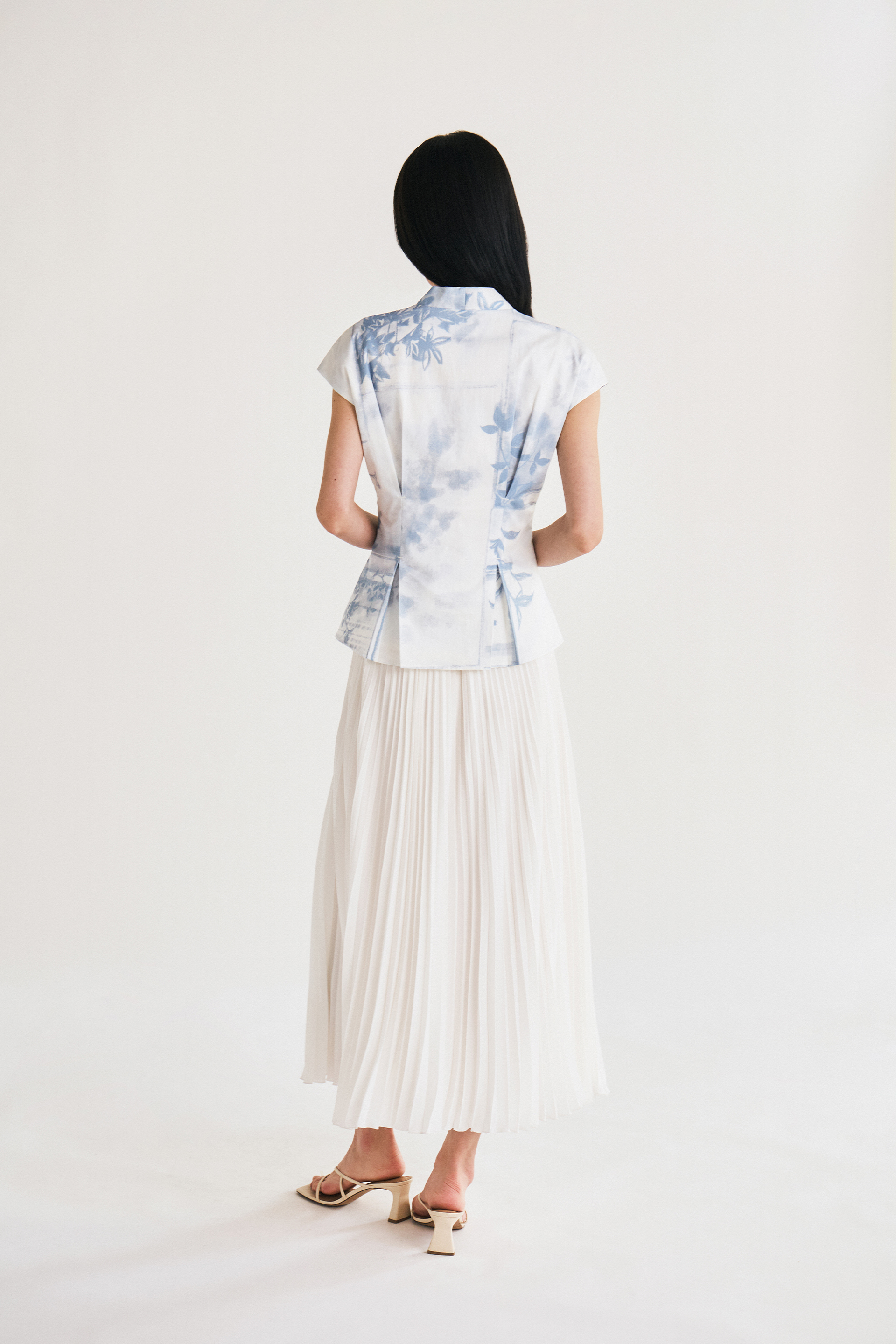 View Pleat-Front Top