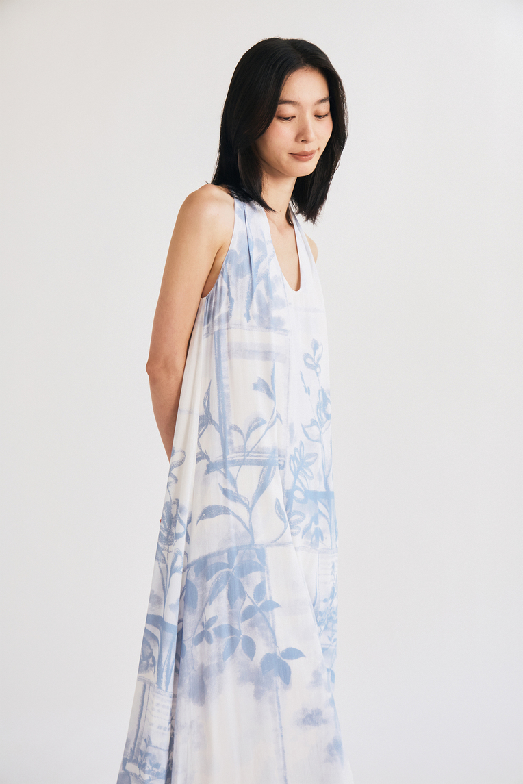 View U-Neck Tent Dress