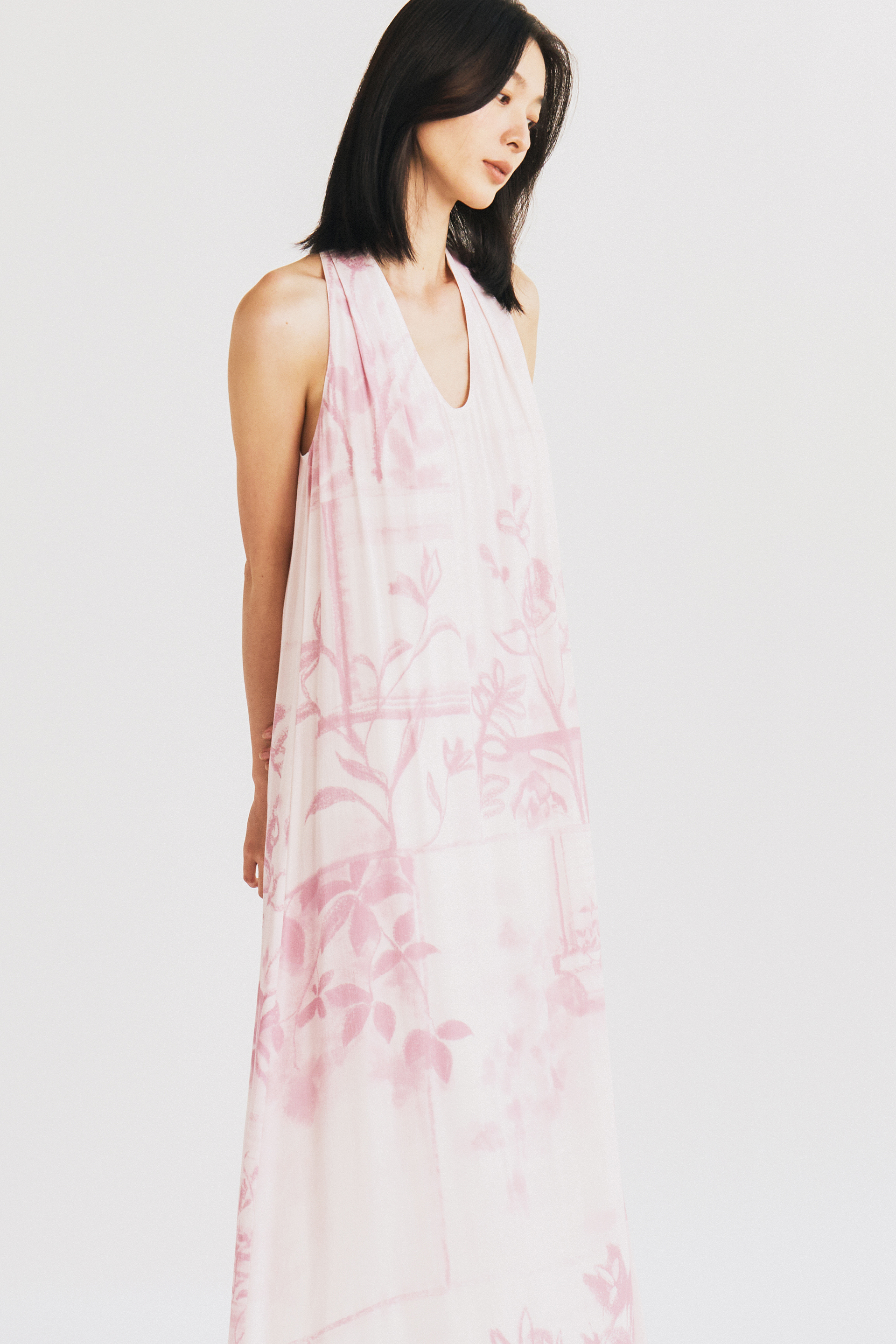 View U-Neck Tent Dress