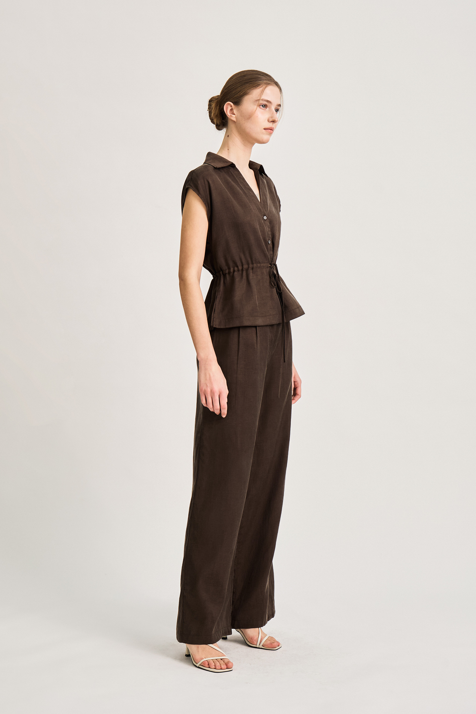 Viscose Cap-Sleeve Blouse