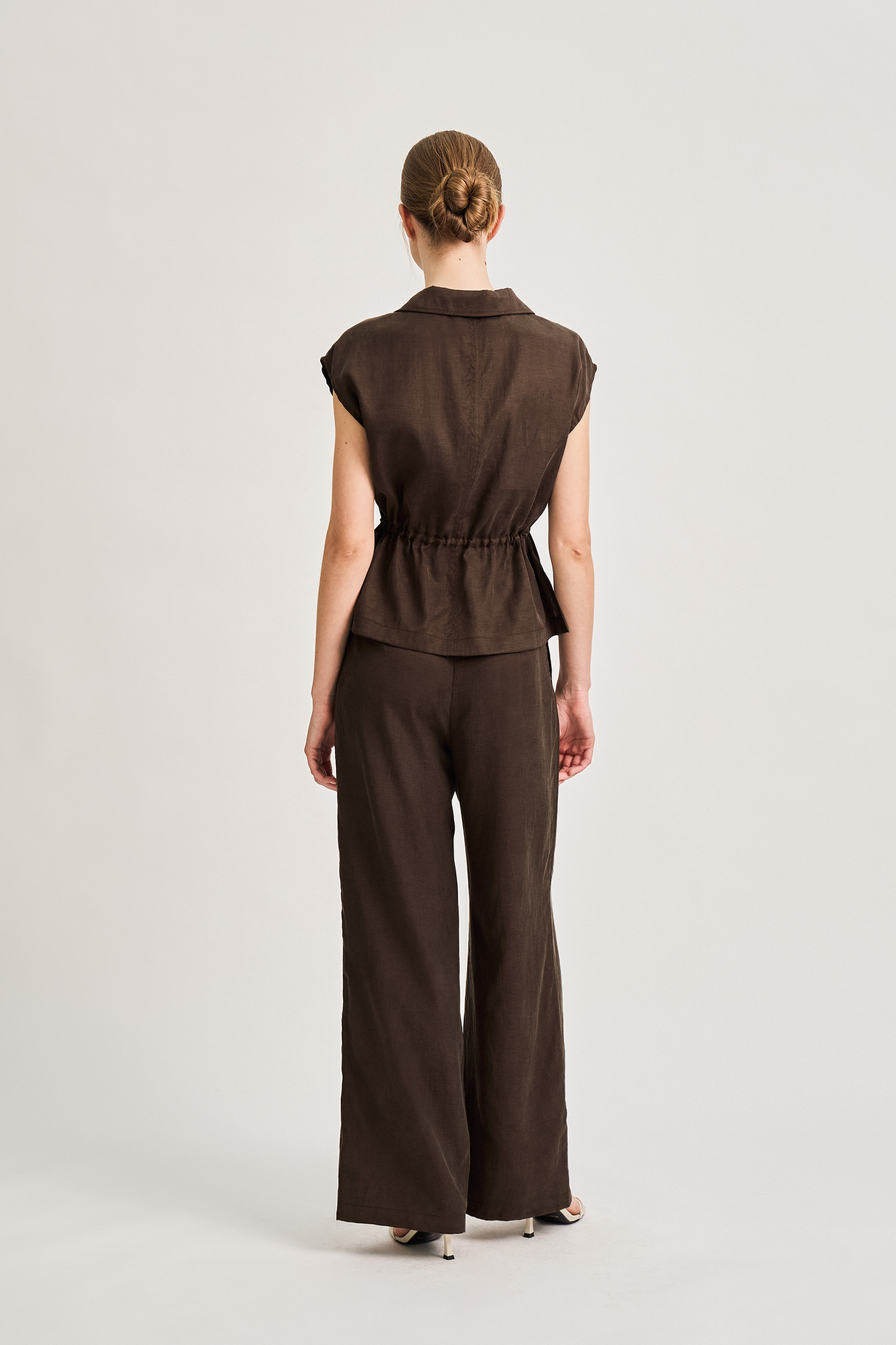 Viscose Cap-Sleeve Blouse