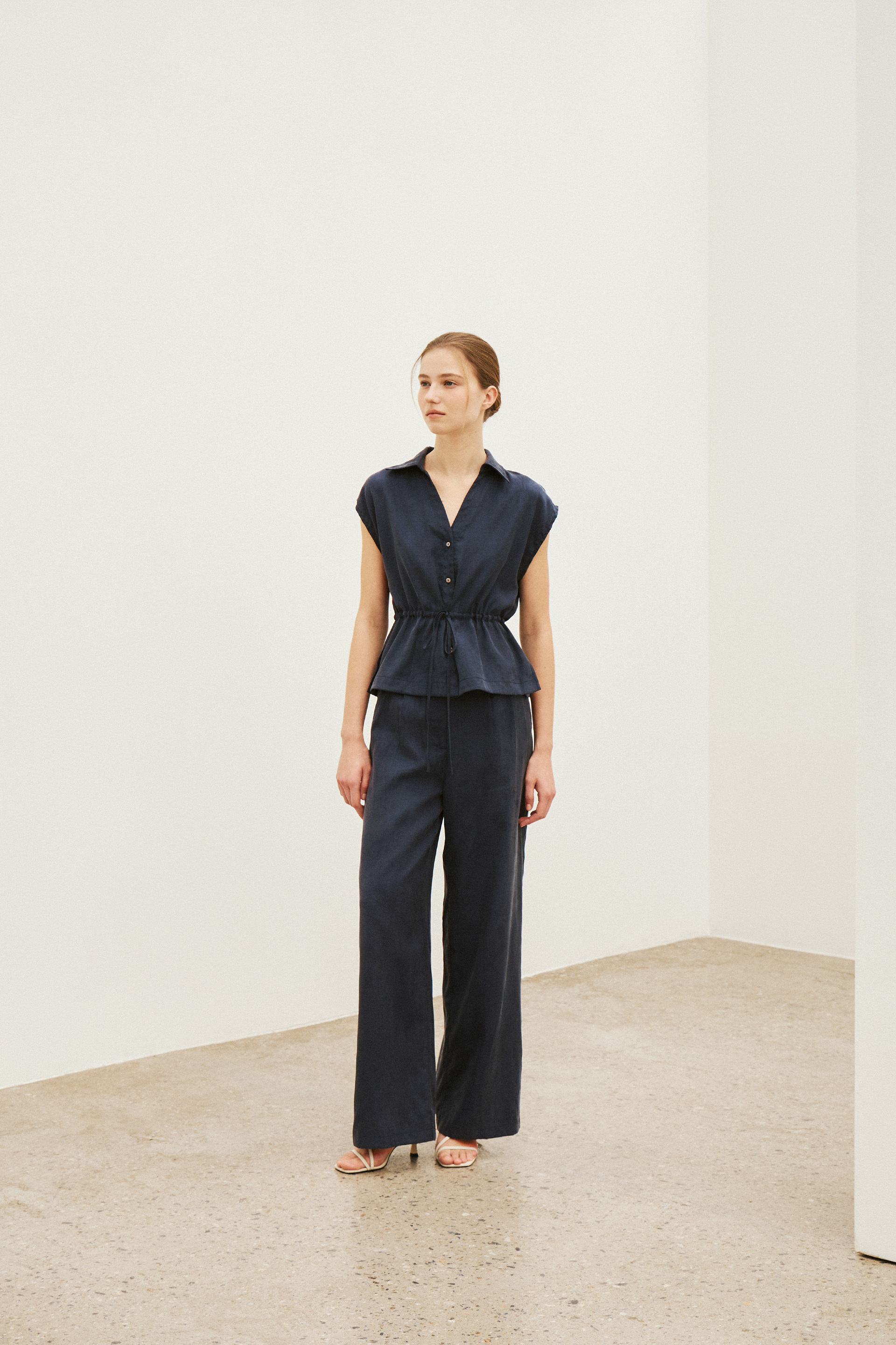 Viscose Cap-Sleeve Blouse