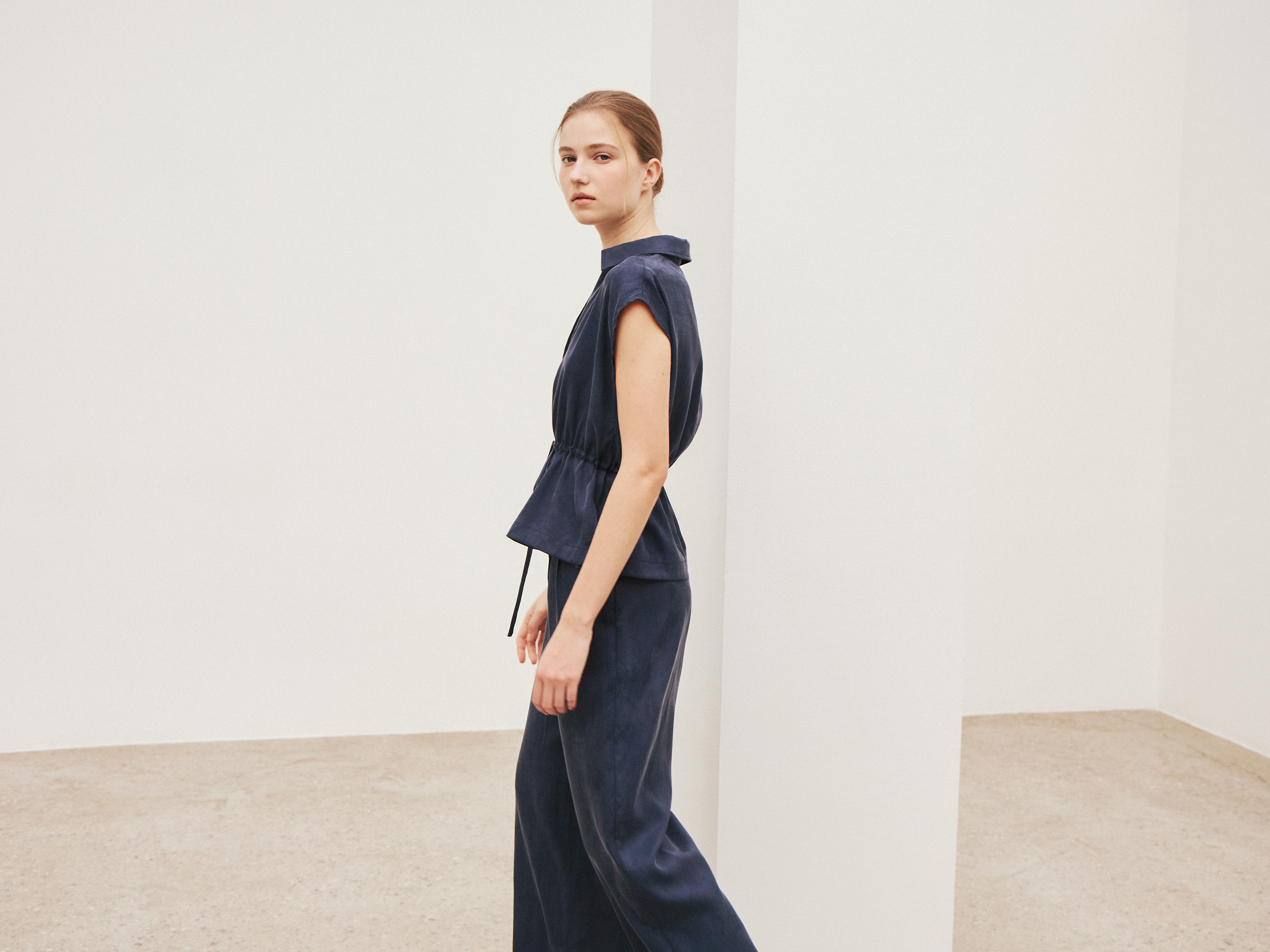 Viscose Cap-Sleeve Blouse