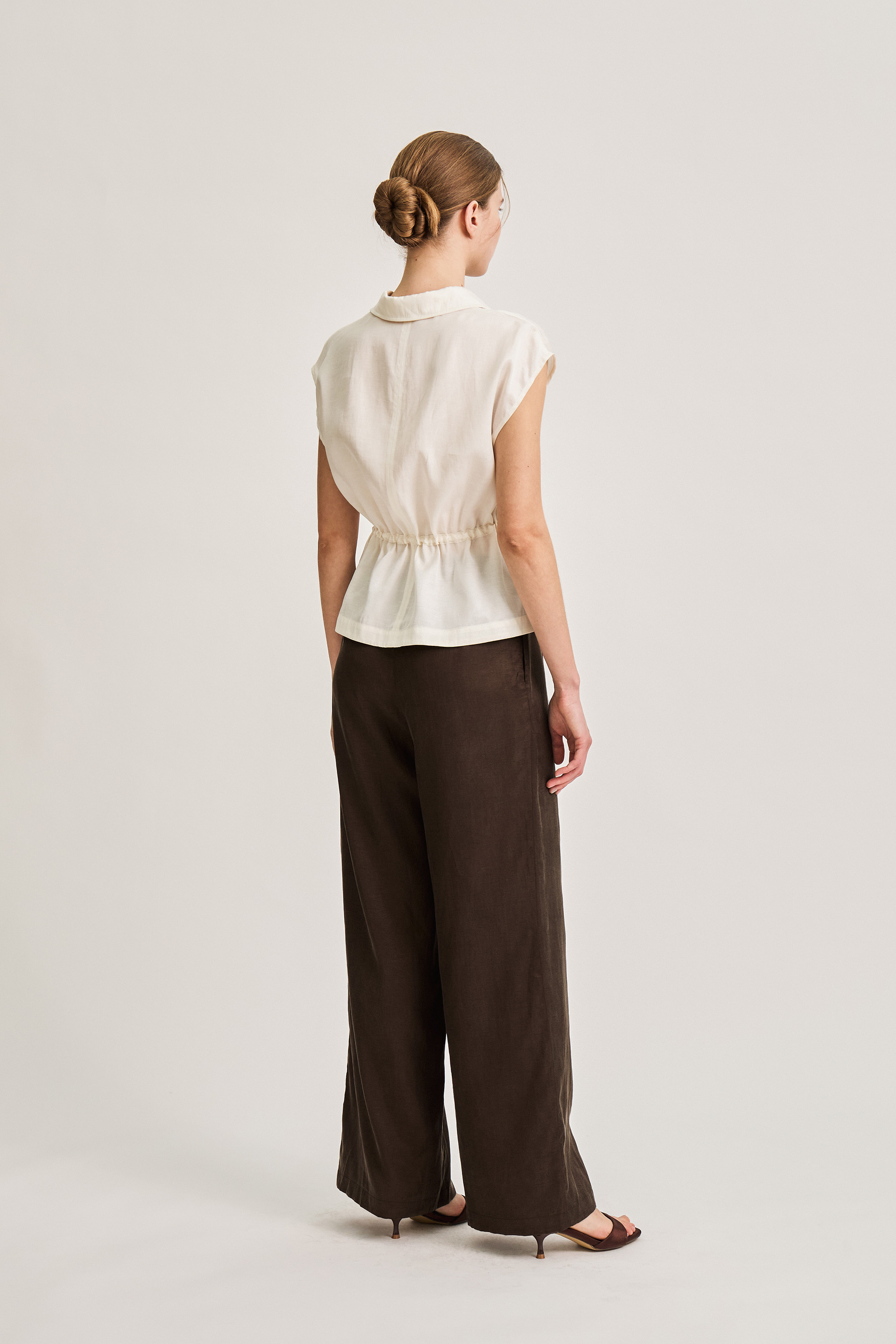 Viscose Cap-Sleeve Blouse