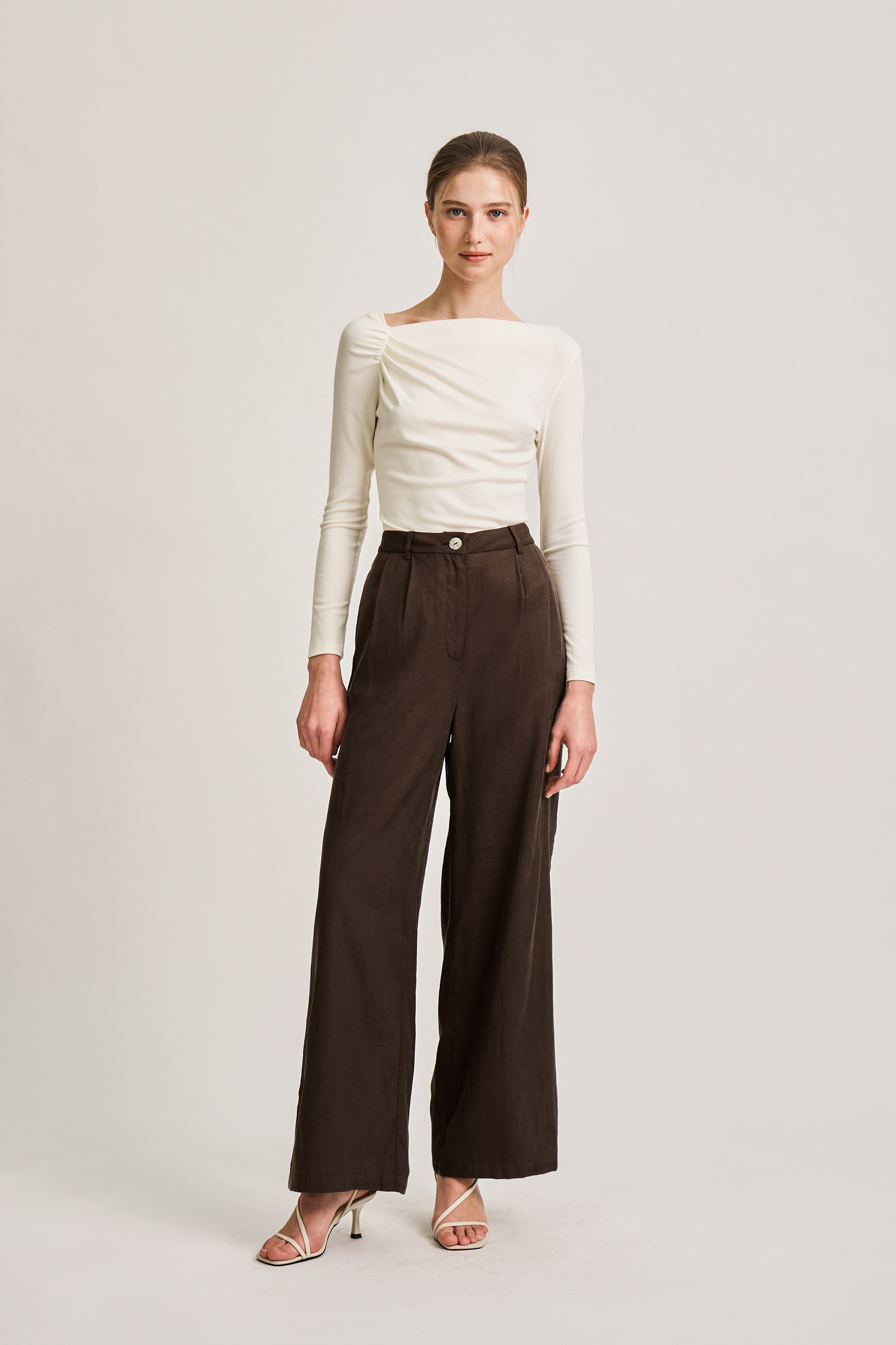 Relaxed Pleat-Front Trousers