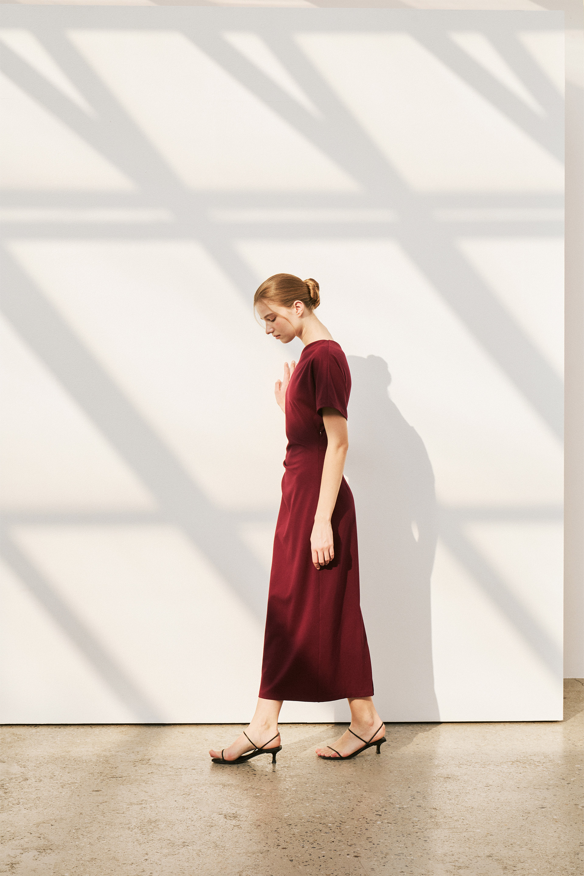 One-Shoulder Jersey Maxi Dress