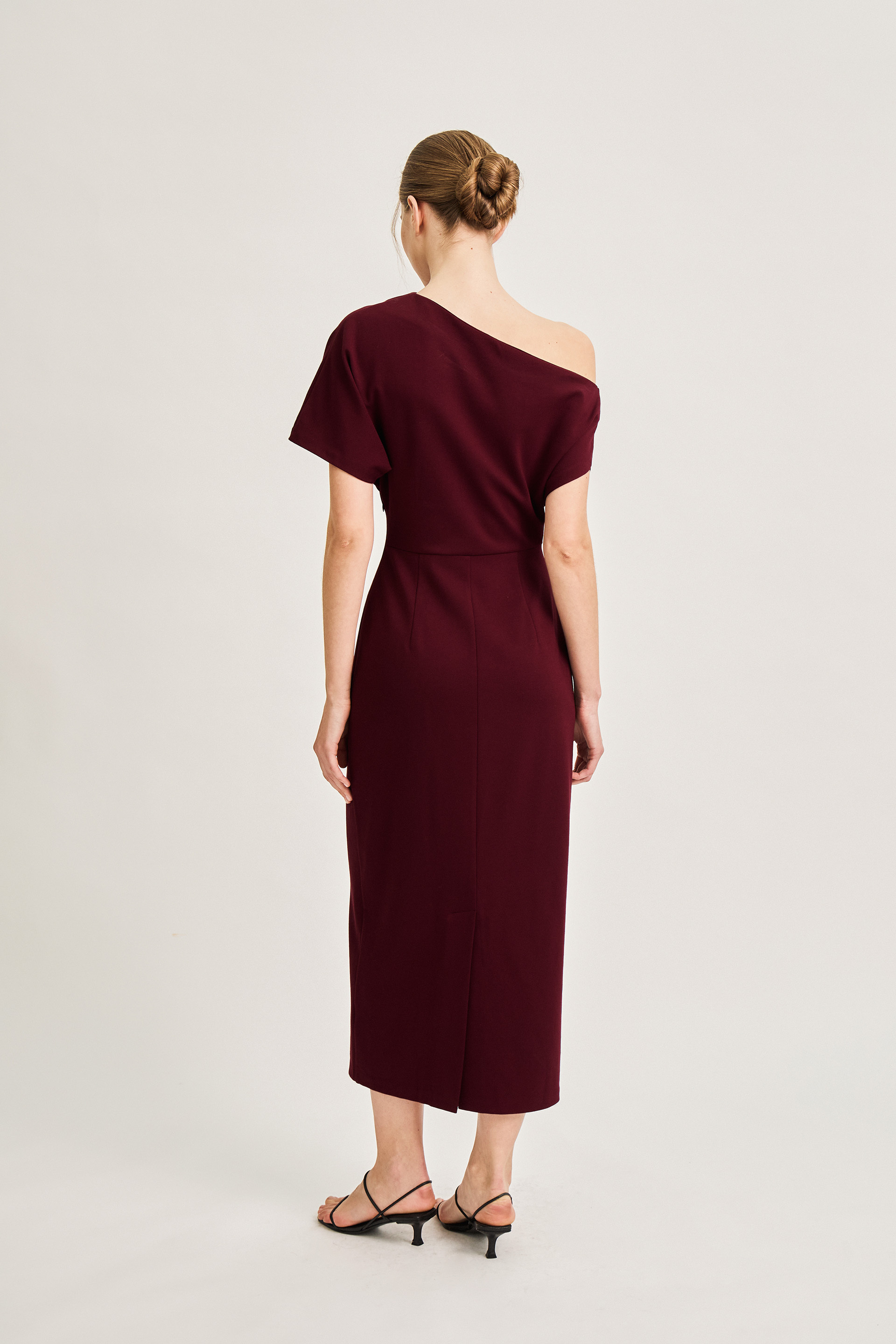 One-Shoulder Jersey Maxi Dress