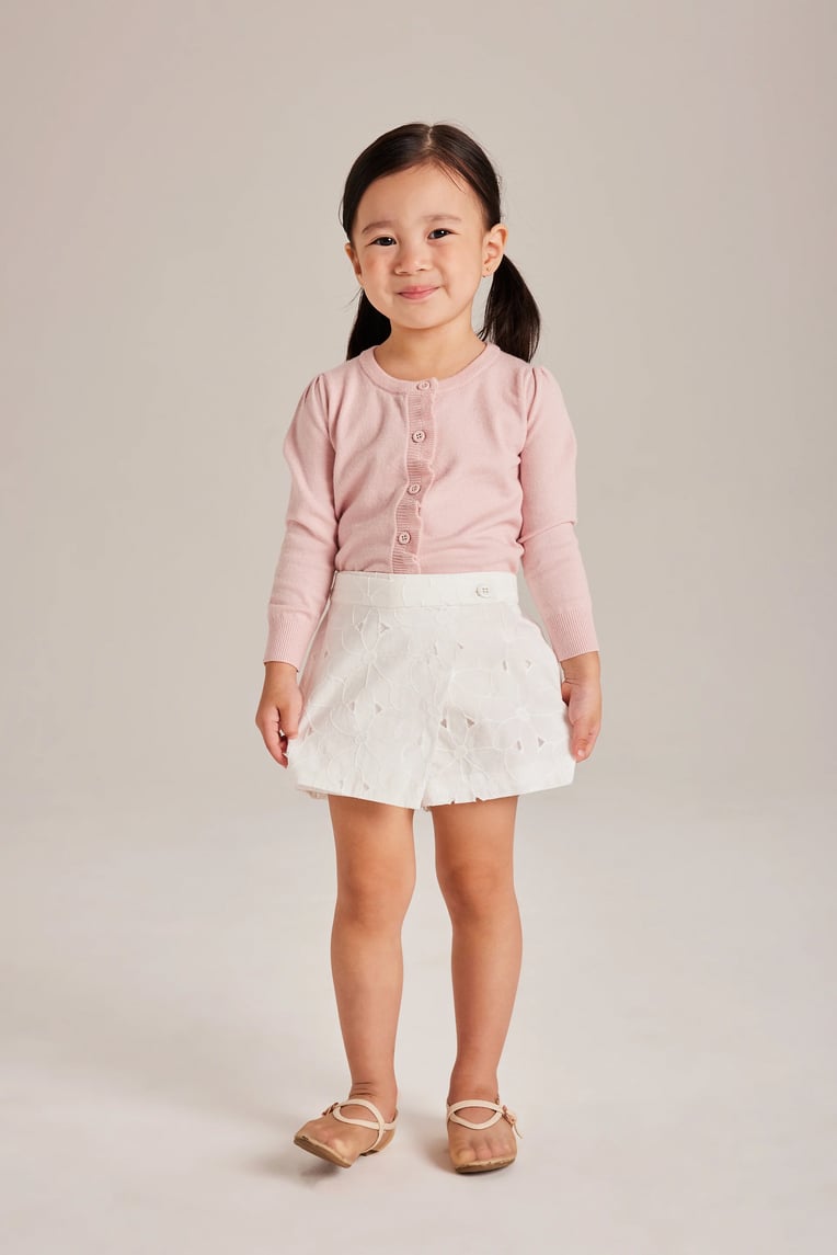 Embroidered Cotton Skorts