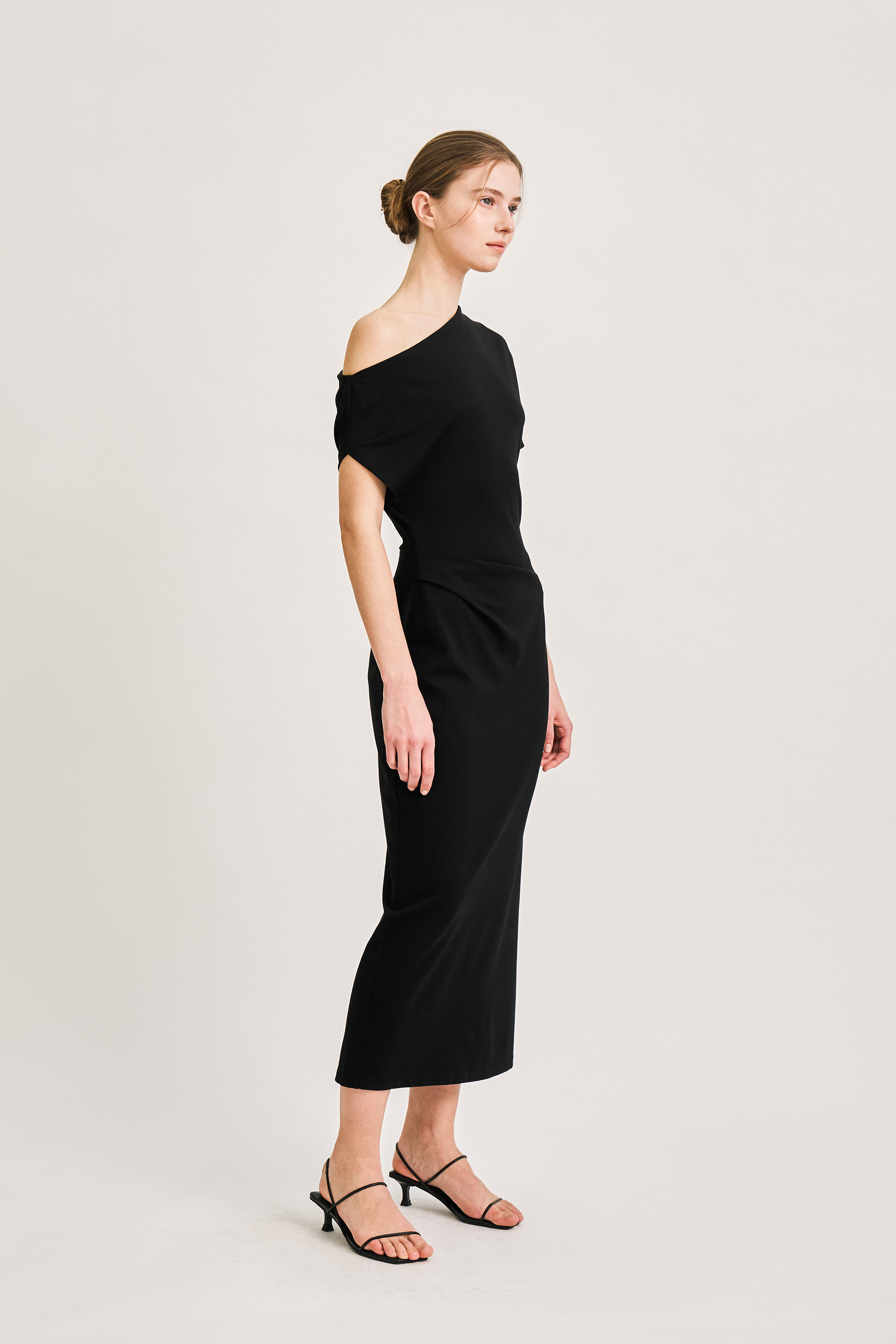 One-Shoulder Jersey Maxi Dress