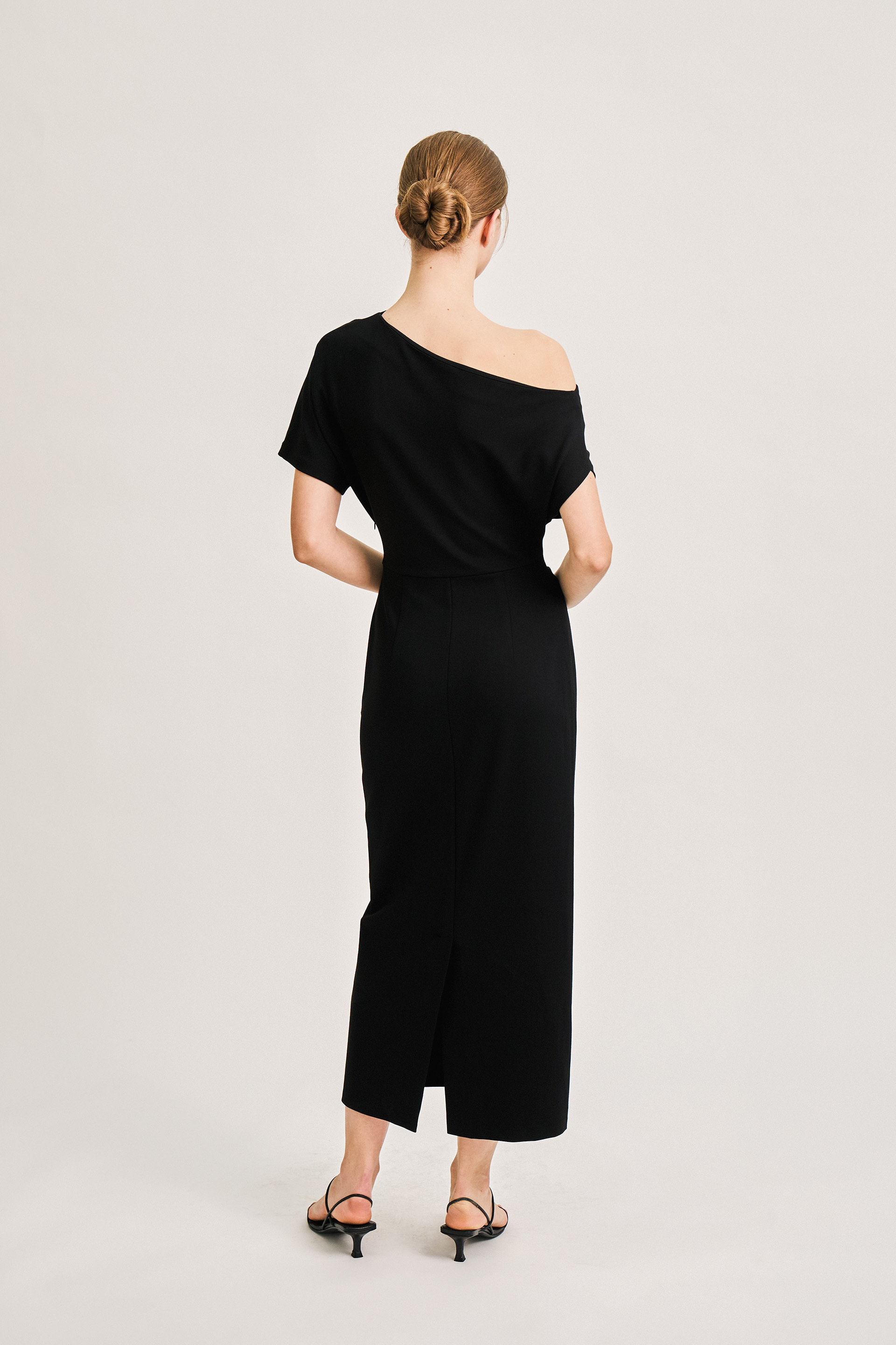 One-Shoulder Jersey Maxi Dress