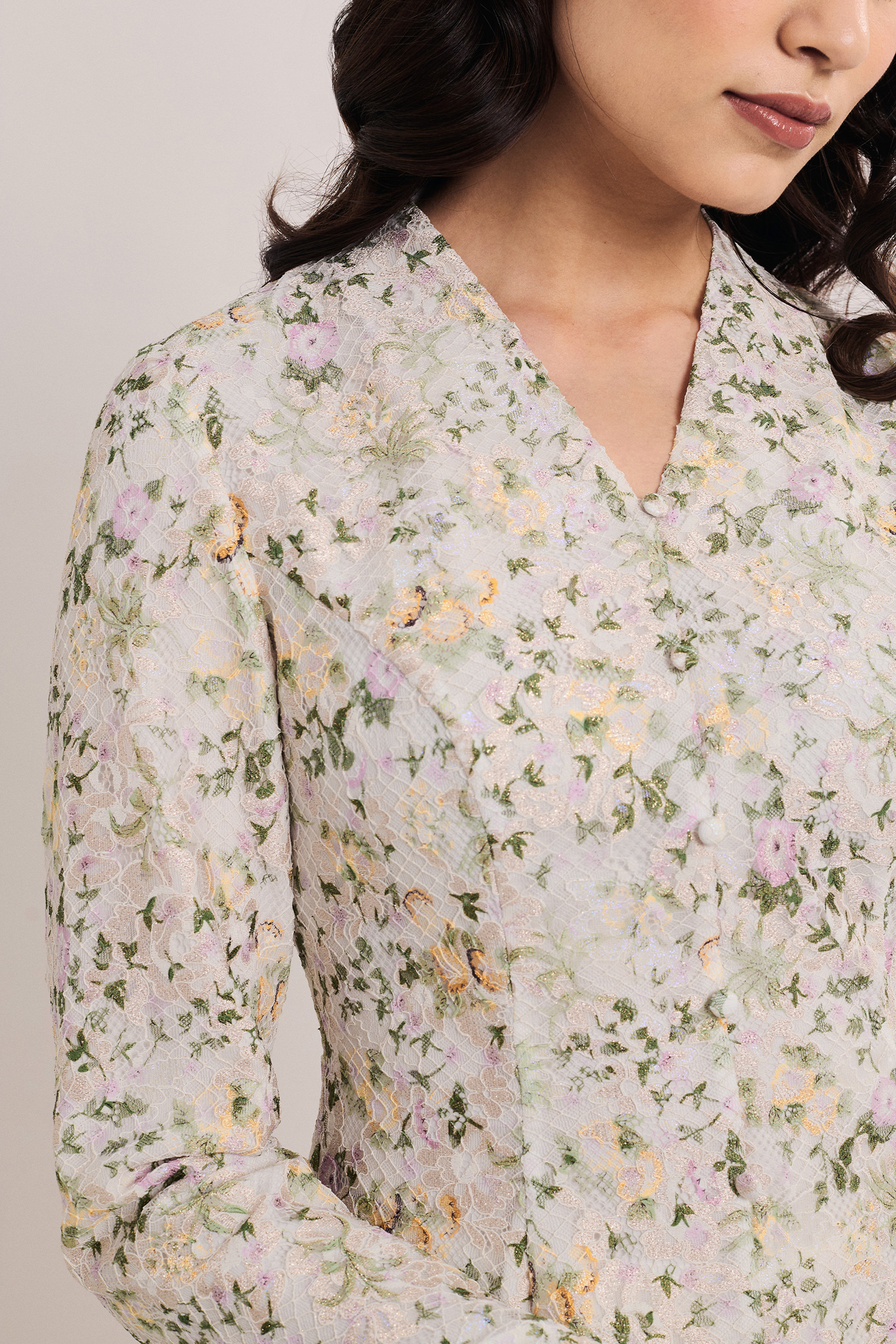 Kebaya Floral Lace Top