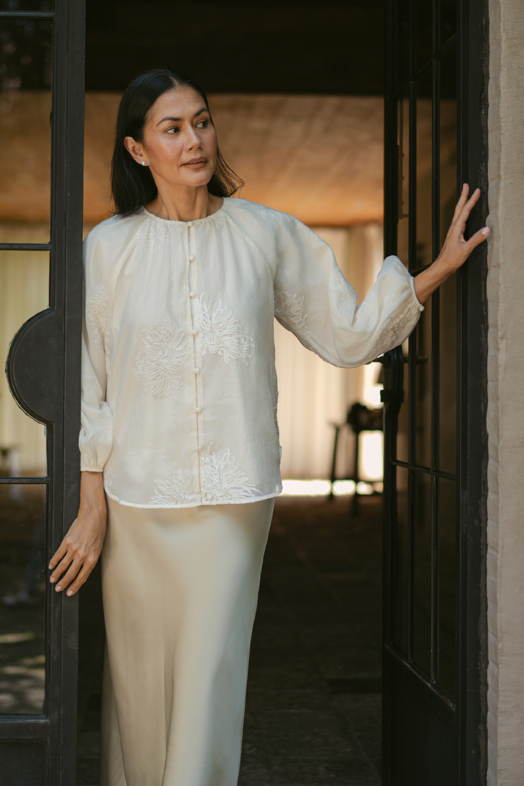 Embroidered Texture Top