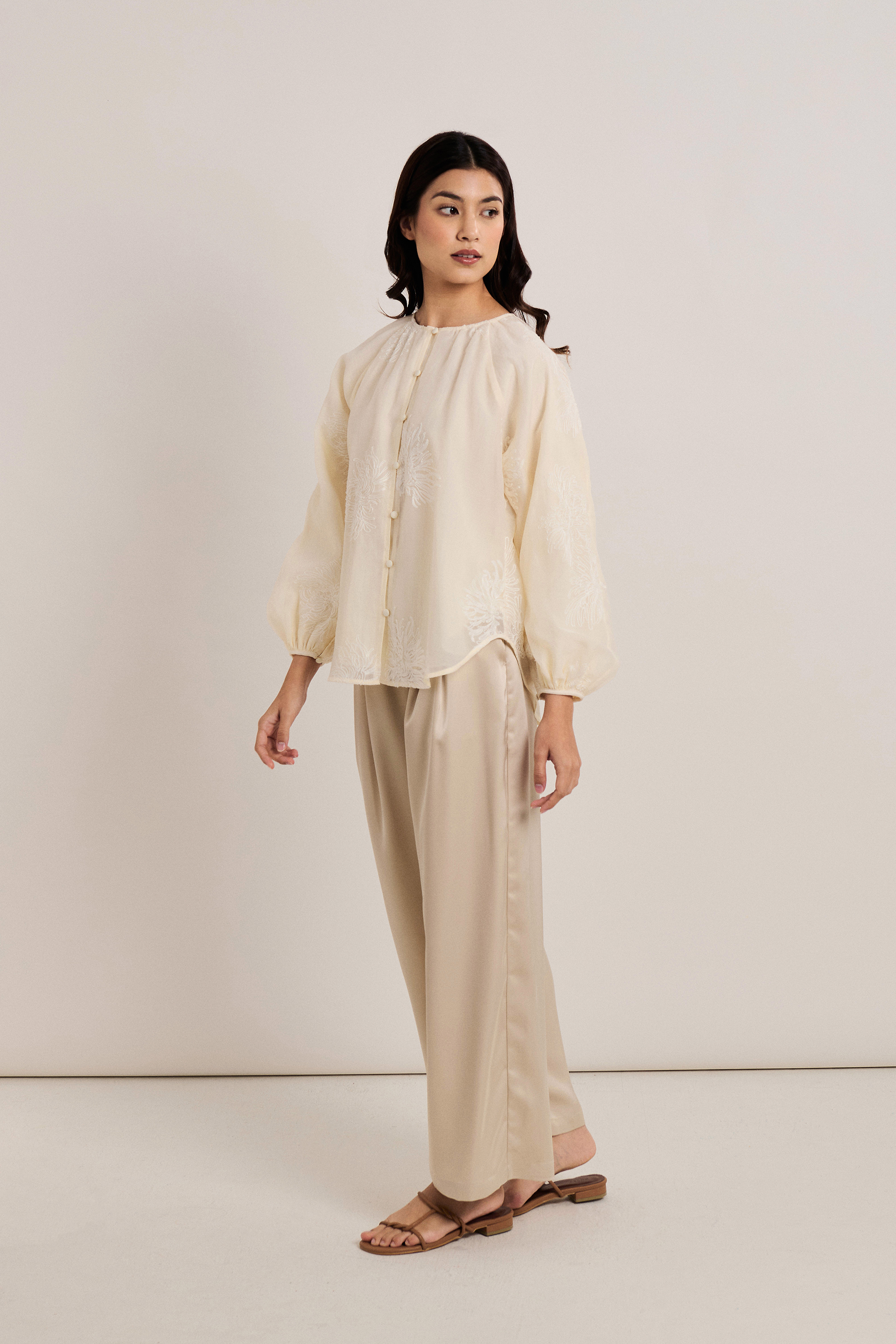 Embroidered Texture Top