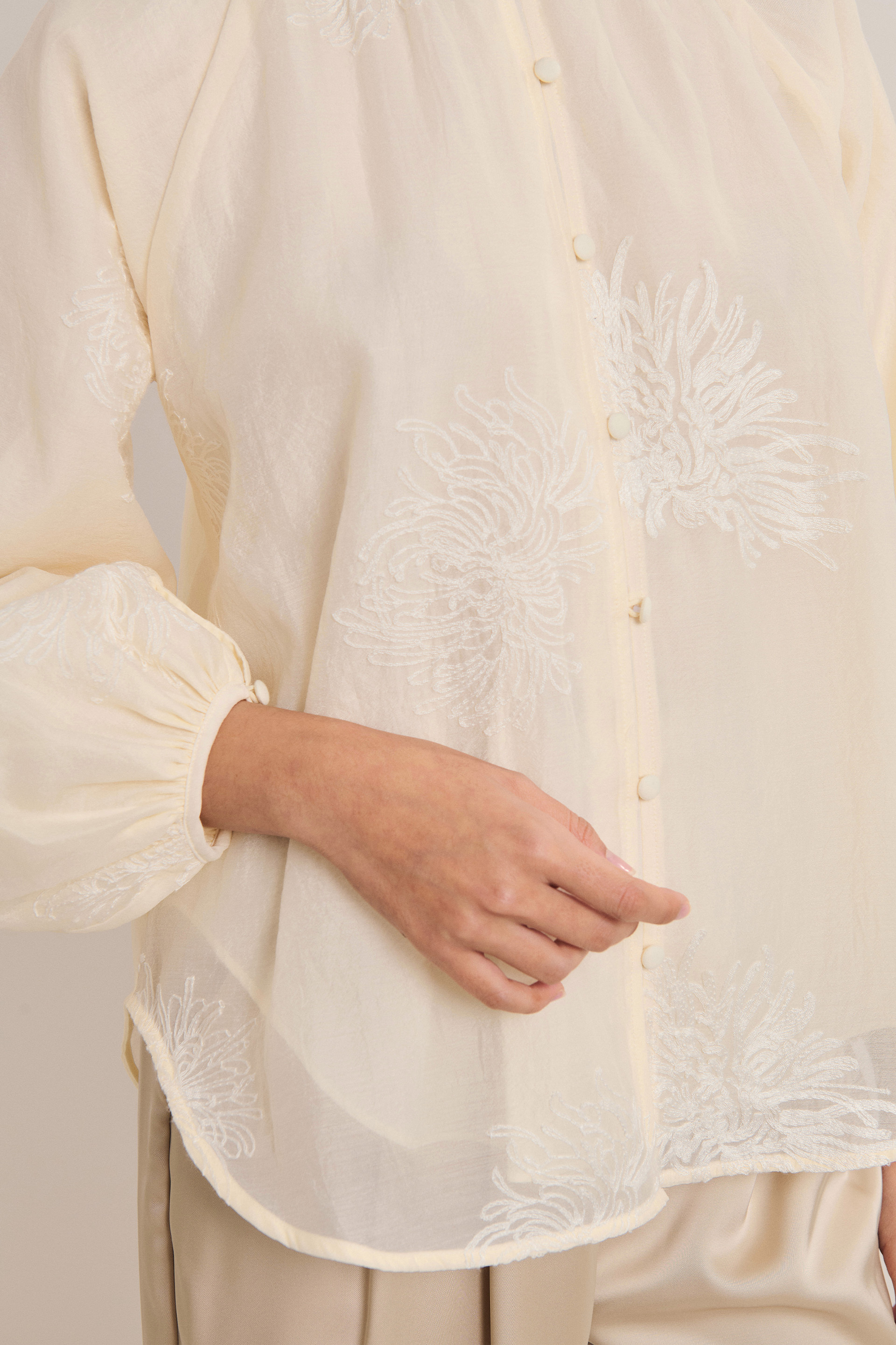 Embroidered Texture Top