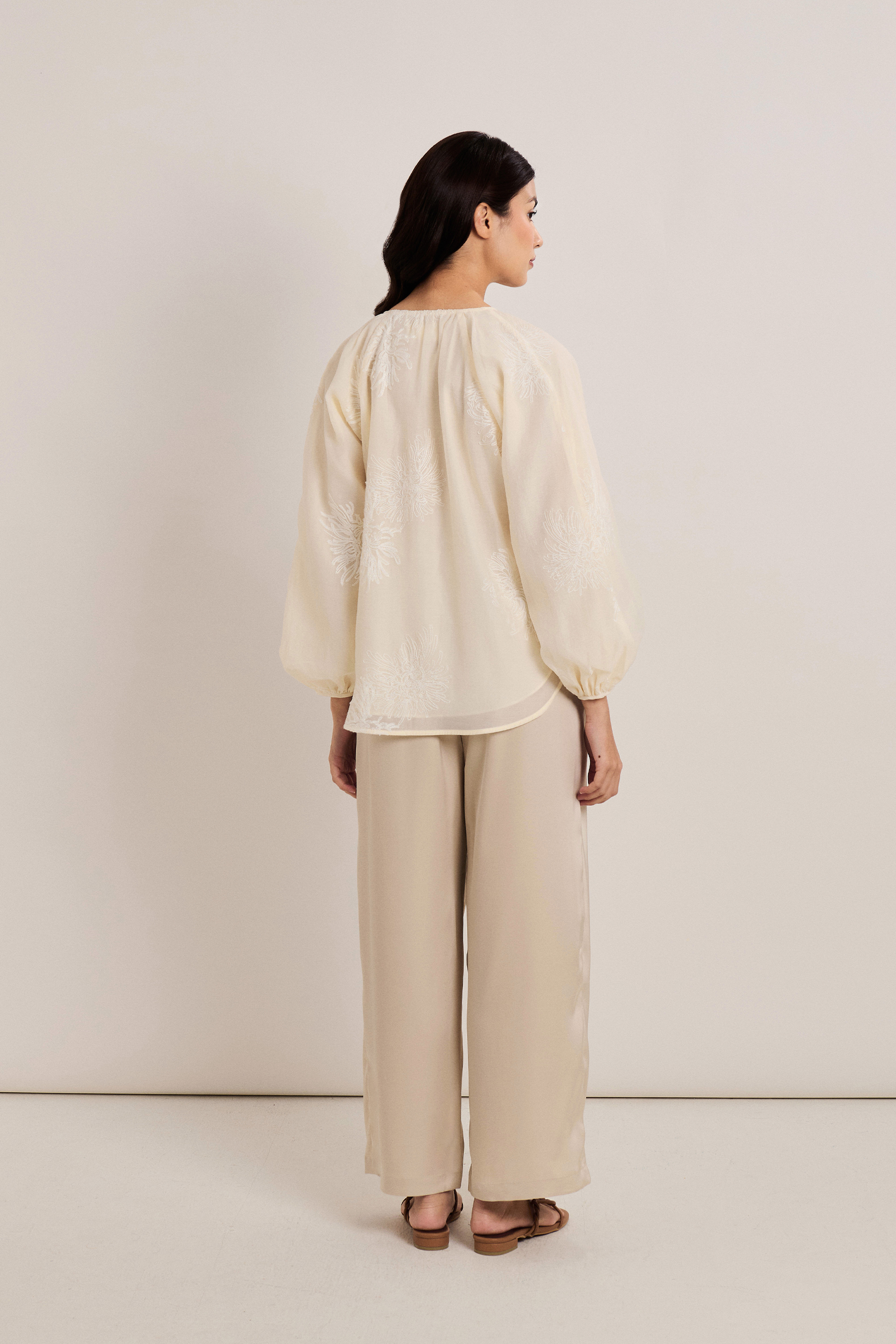 Embroidered Texture Top