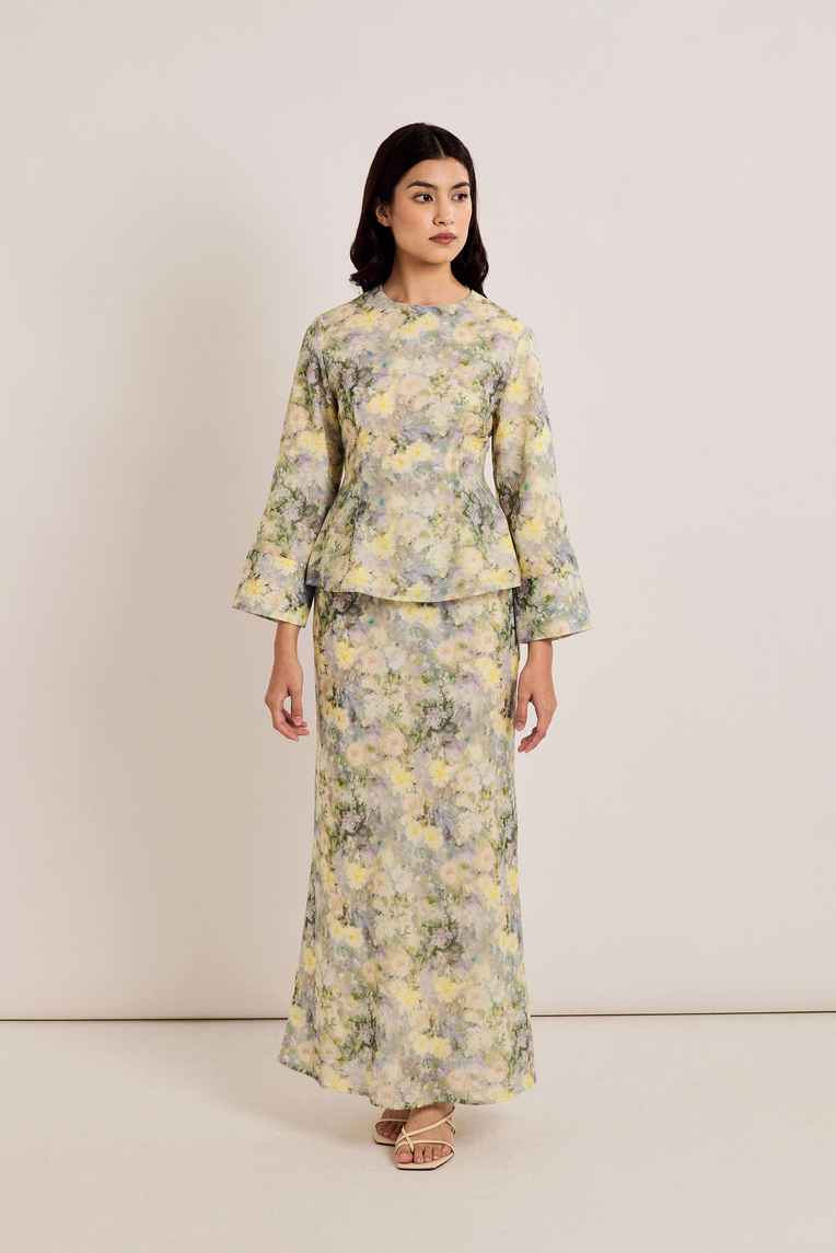 Floral Printed Peplum Top